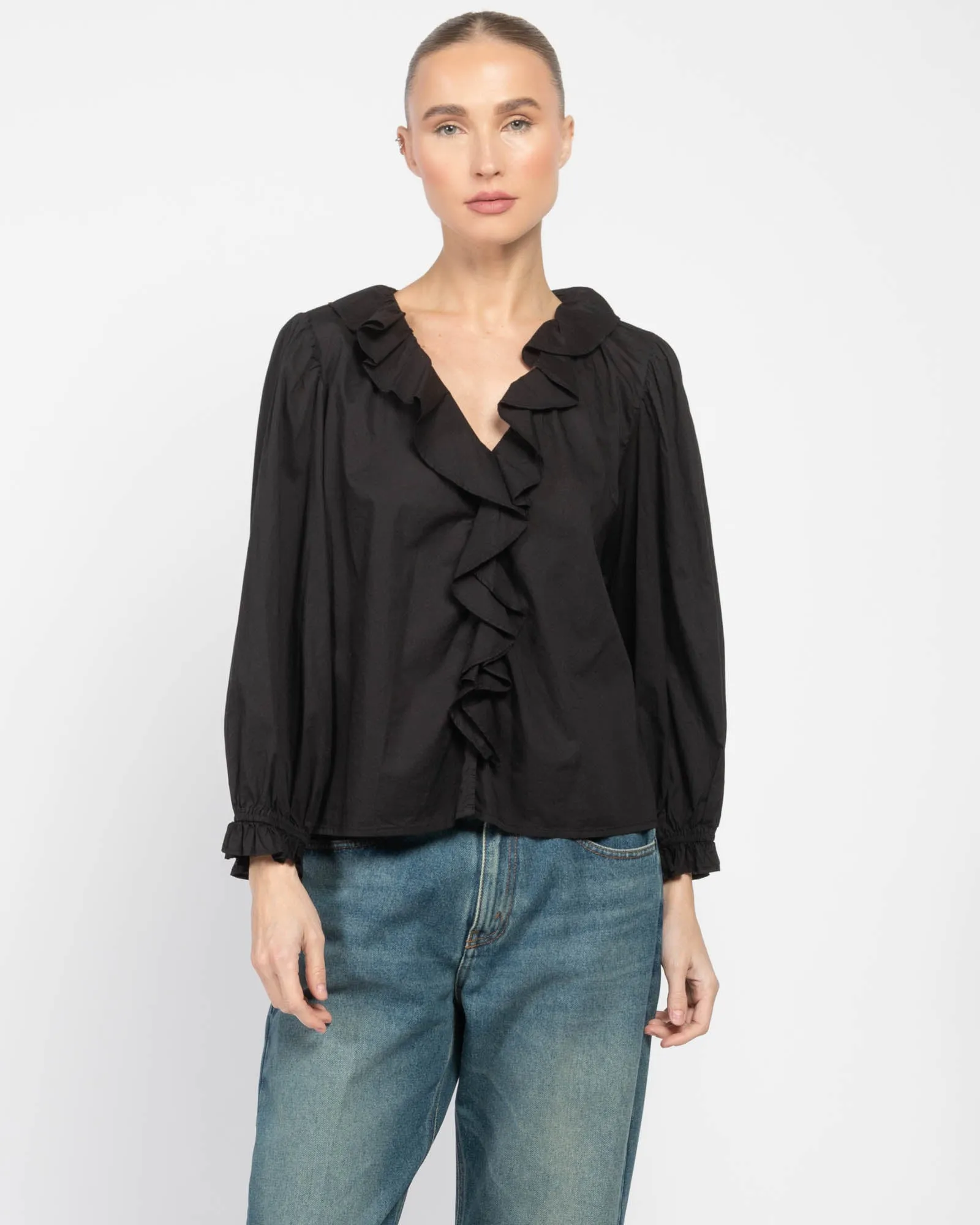 Poplin Collar Top sold by TNT Fashion