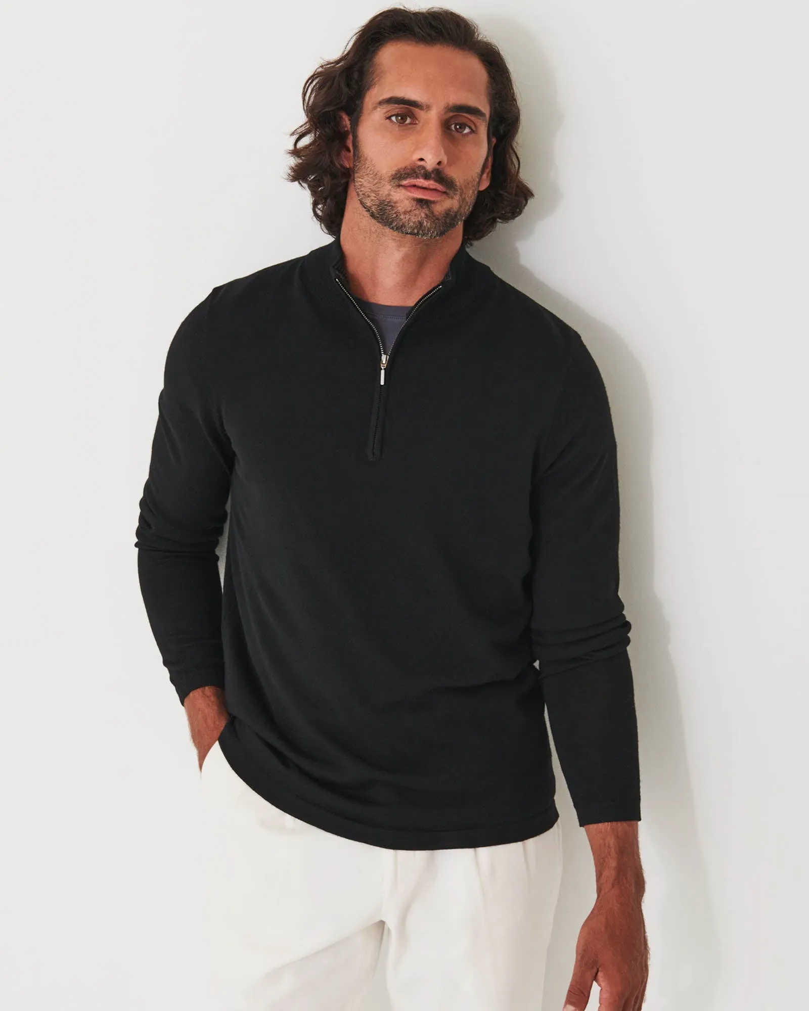 Merino Quarter Zip Sweater sold by TNT Fashion