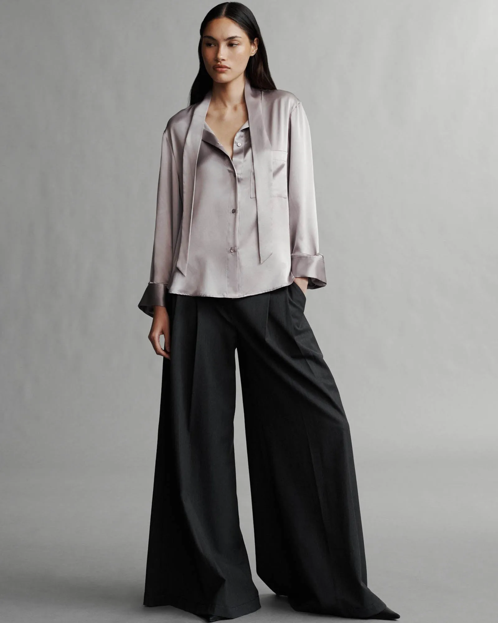 Boyfriend Tie Shirt sold by TNT Fashion product image thumbnail 2