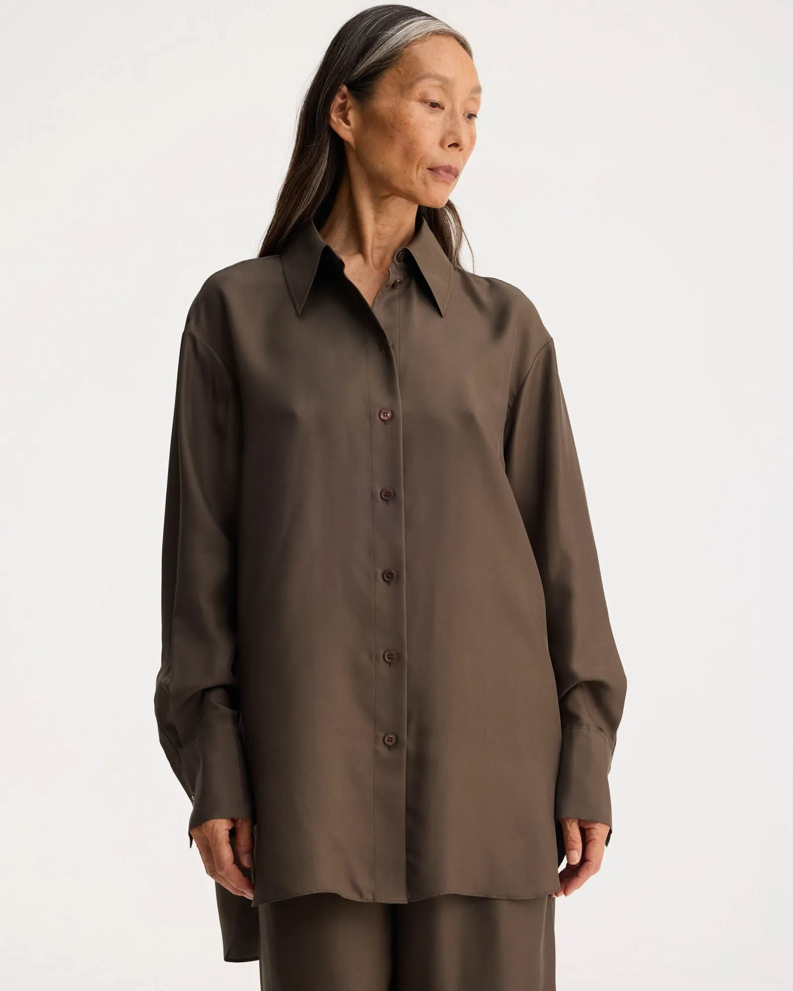 Oversized Silk Shirt sold by TNT Fashion