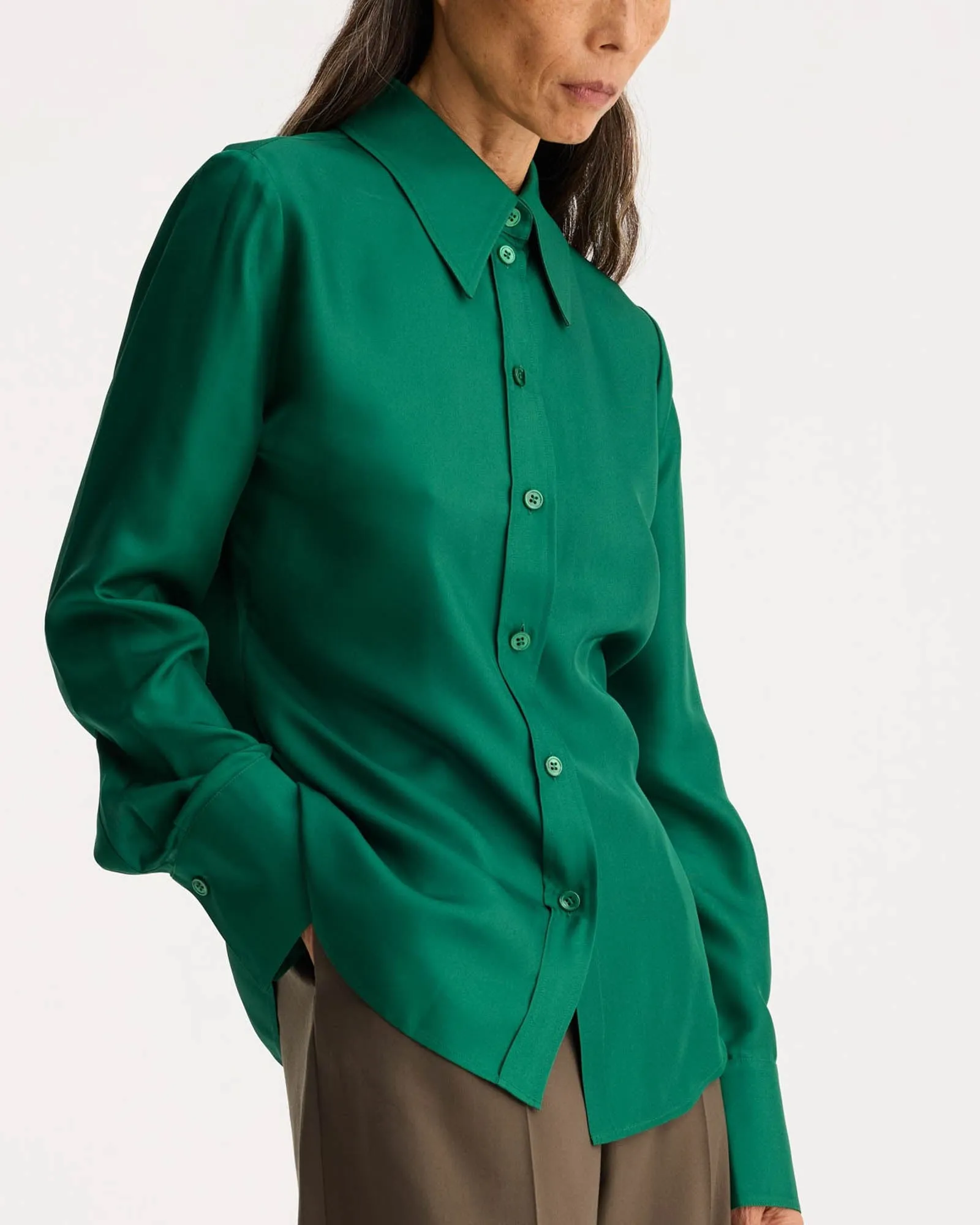 Fitted Silk Shirt sold by TNT Fashion product image thumbnail 5