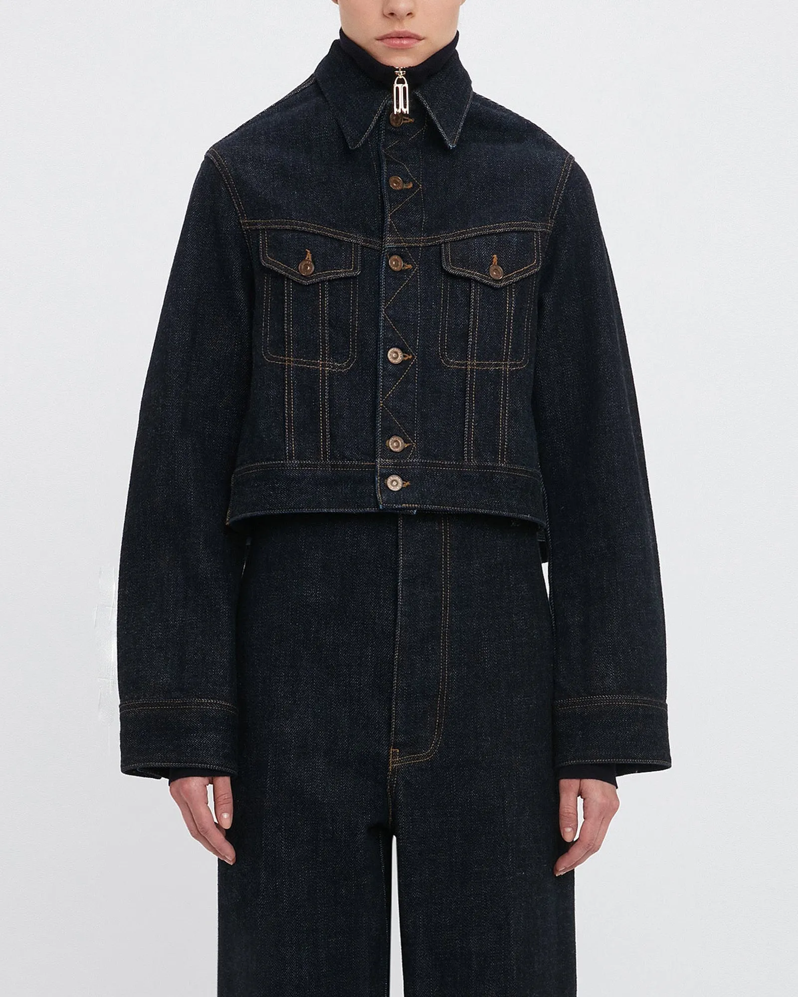 Crop Denim Jacket sold by TNT Fashion