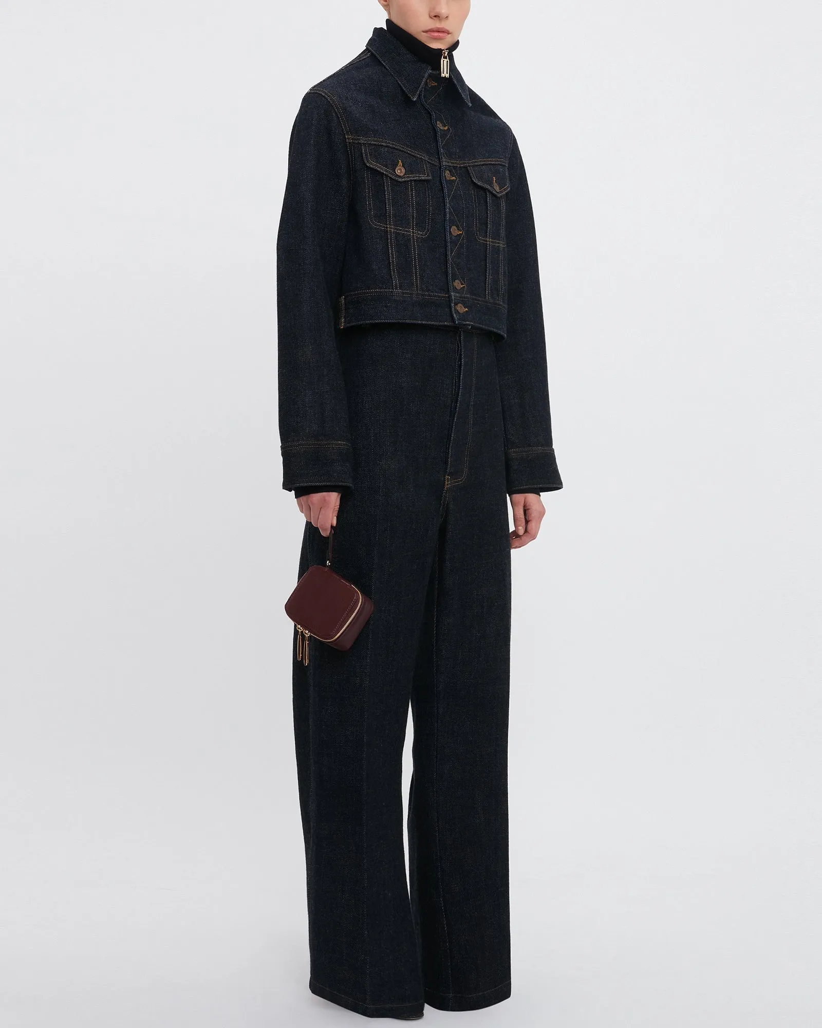 Crop Denim Jacket sold by TNT Fashion product image thumbnail 4