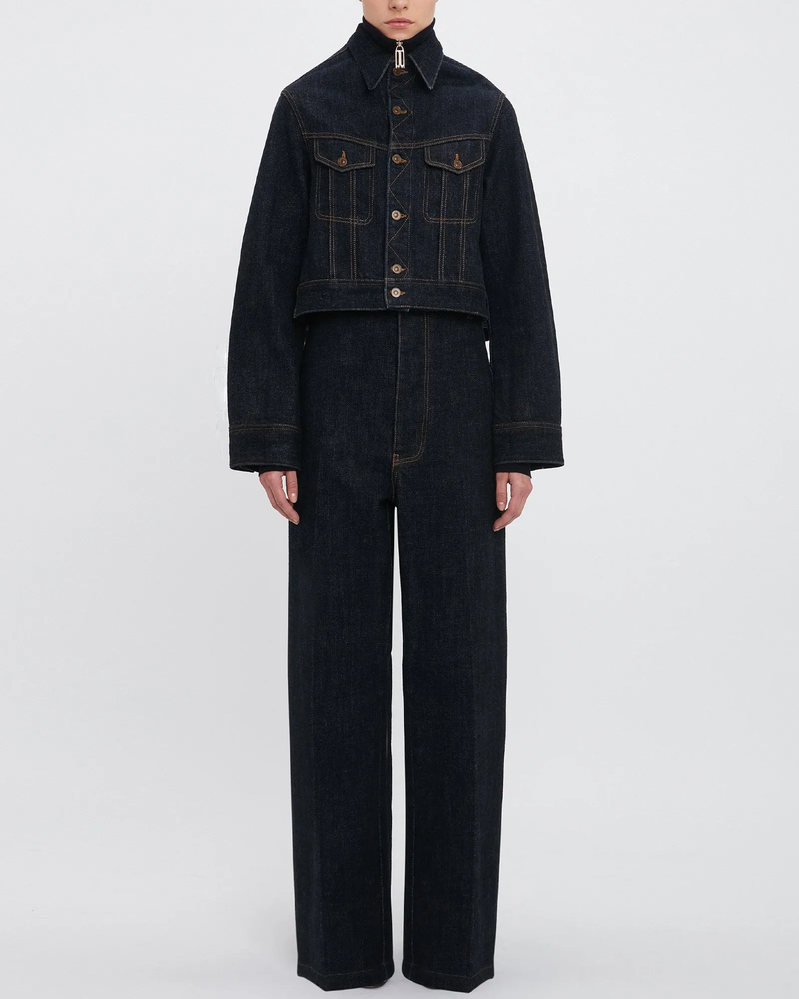 Crop Denim Jacket sold by TNT Fashion product image thumbnail 2