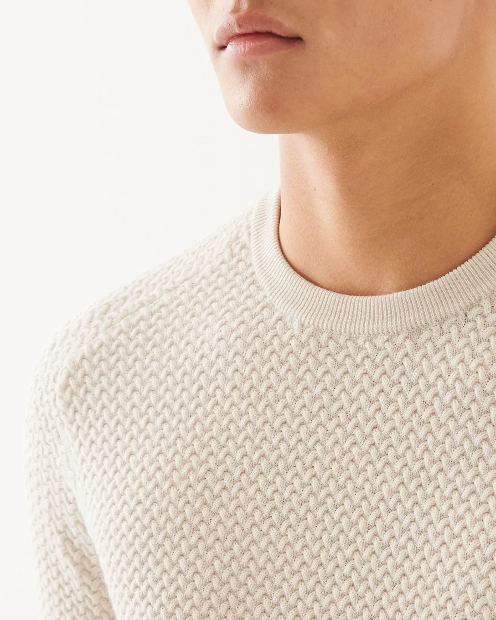 Textured Long Sleeve Crewneck Sweater sold by TNT Fashion product image thumbnail 4