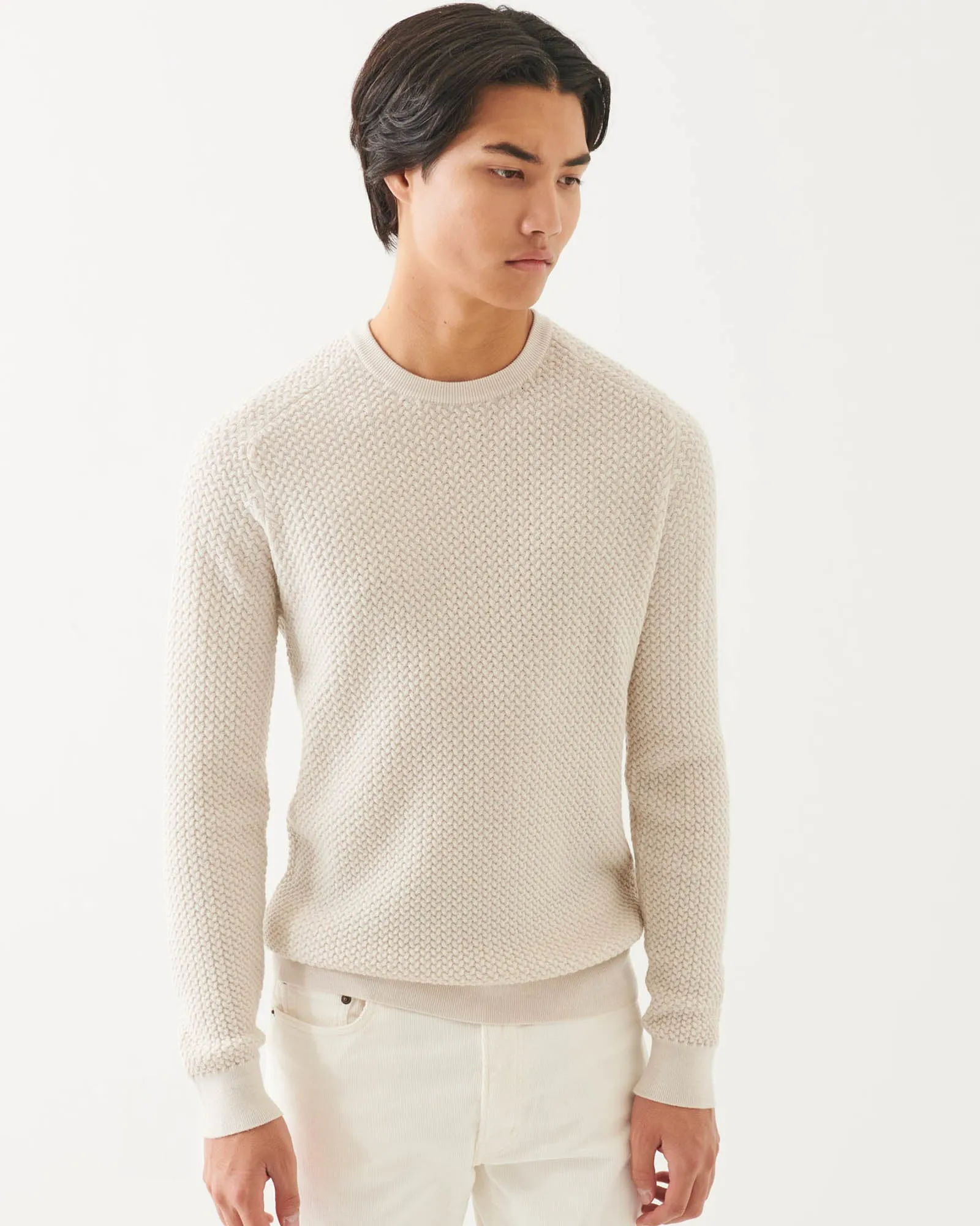 Textured Long Sleeve Crewneck Sweater sold by TNT Fashion product image thumbnail 2