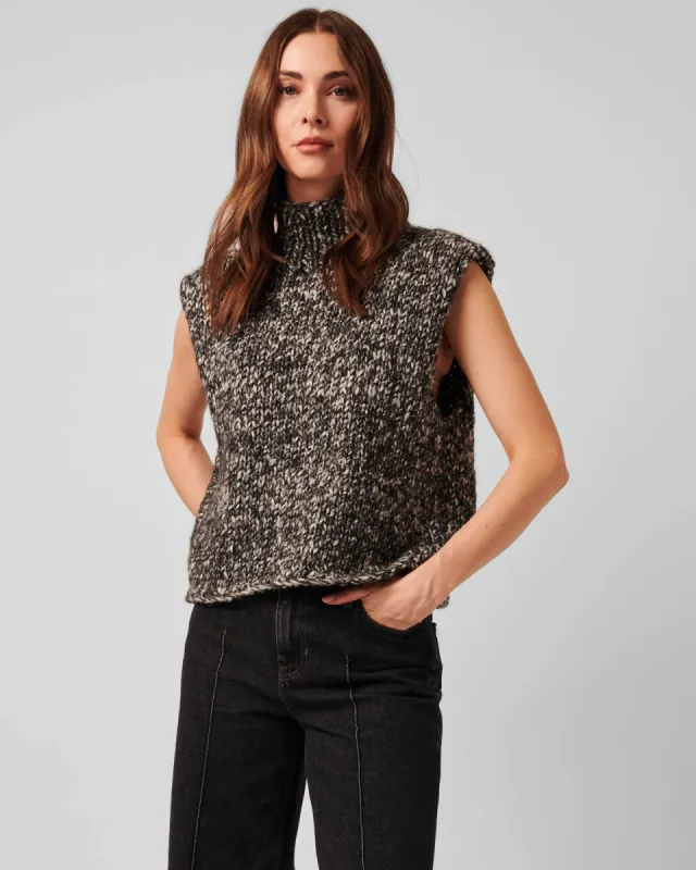 Reign Sleeveless Turtleneck Sweater sold by TNT Fashion