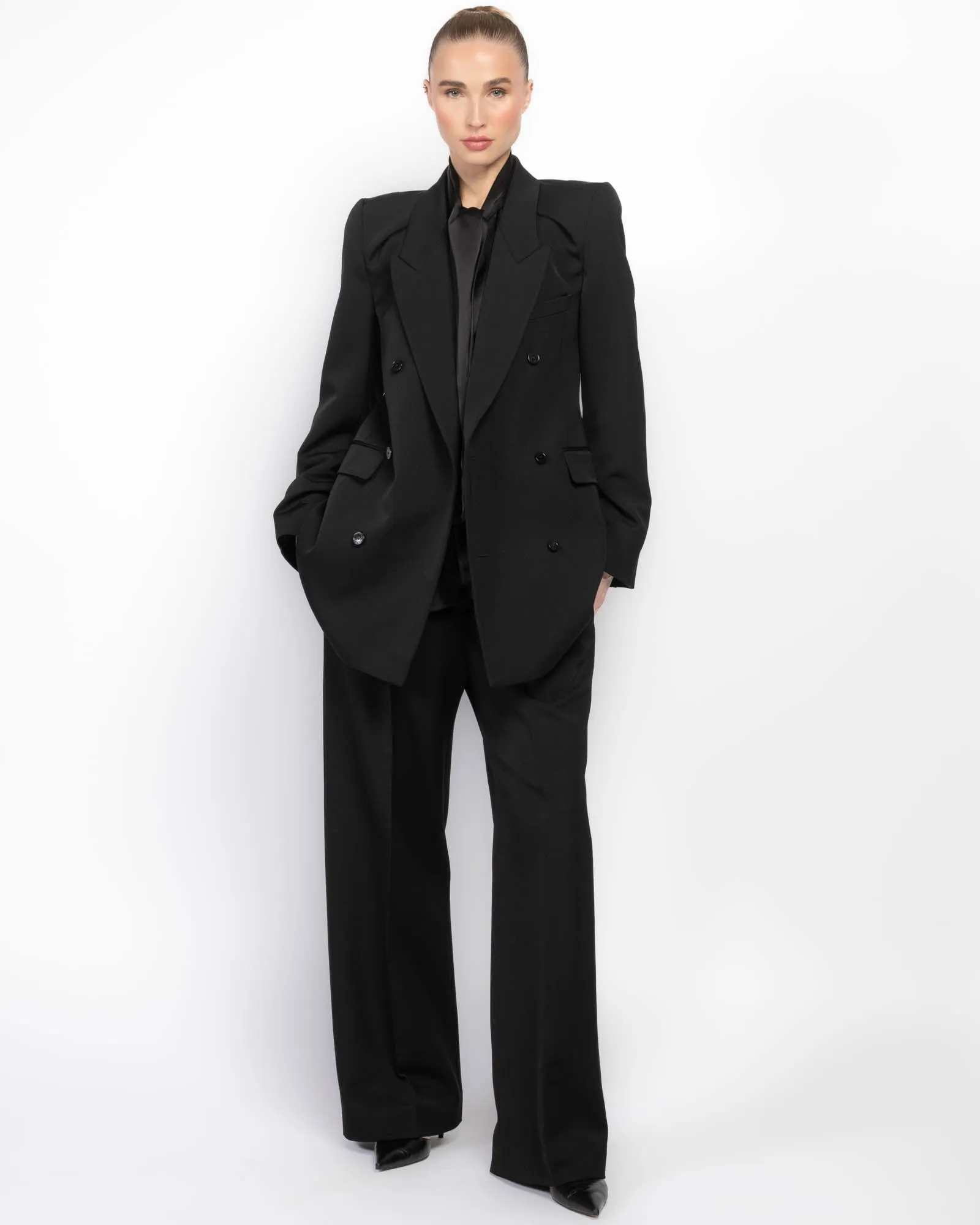 Double Breasted Collarbone Jacket sold by TNT Fashion product image thumbnail 2