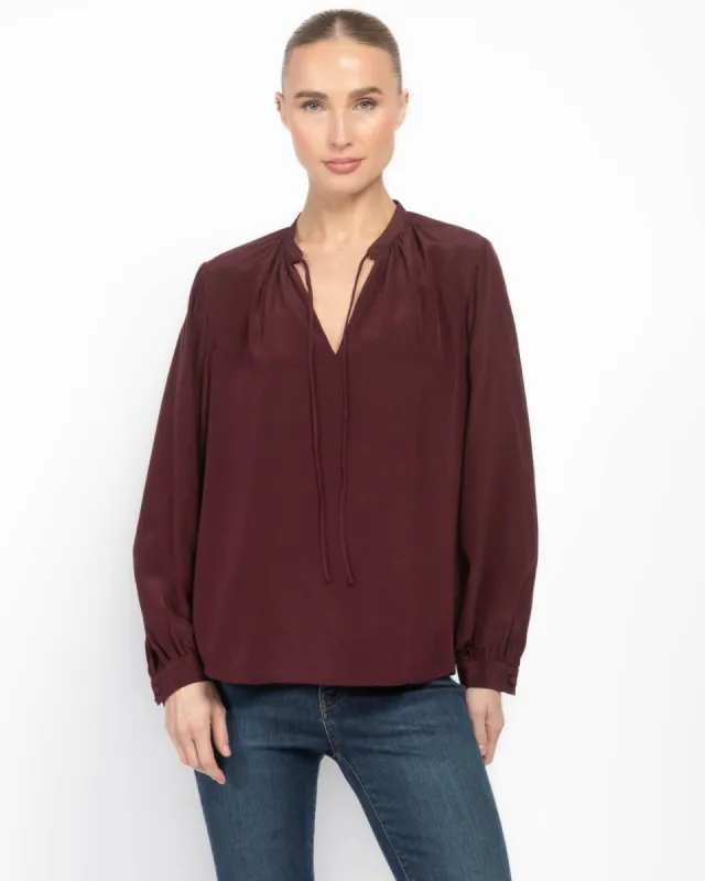 Shirred Tie Front Top sold by TNT Fashion