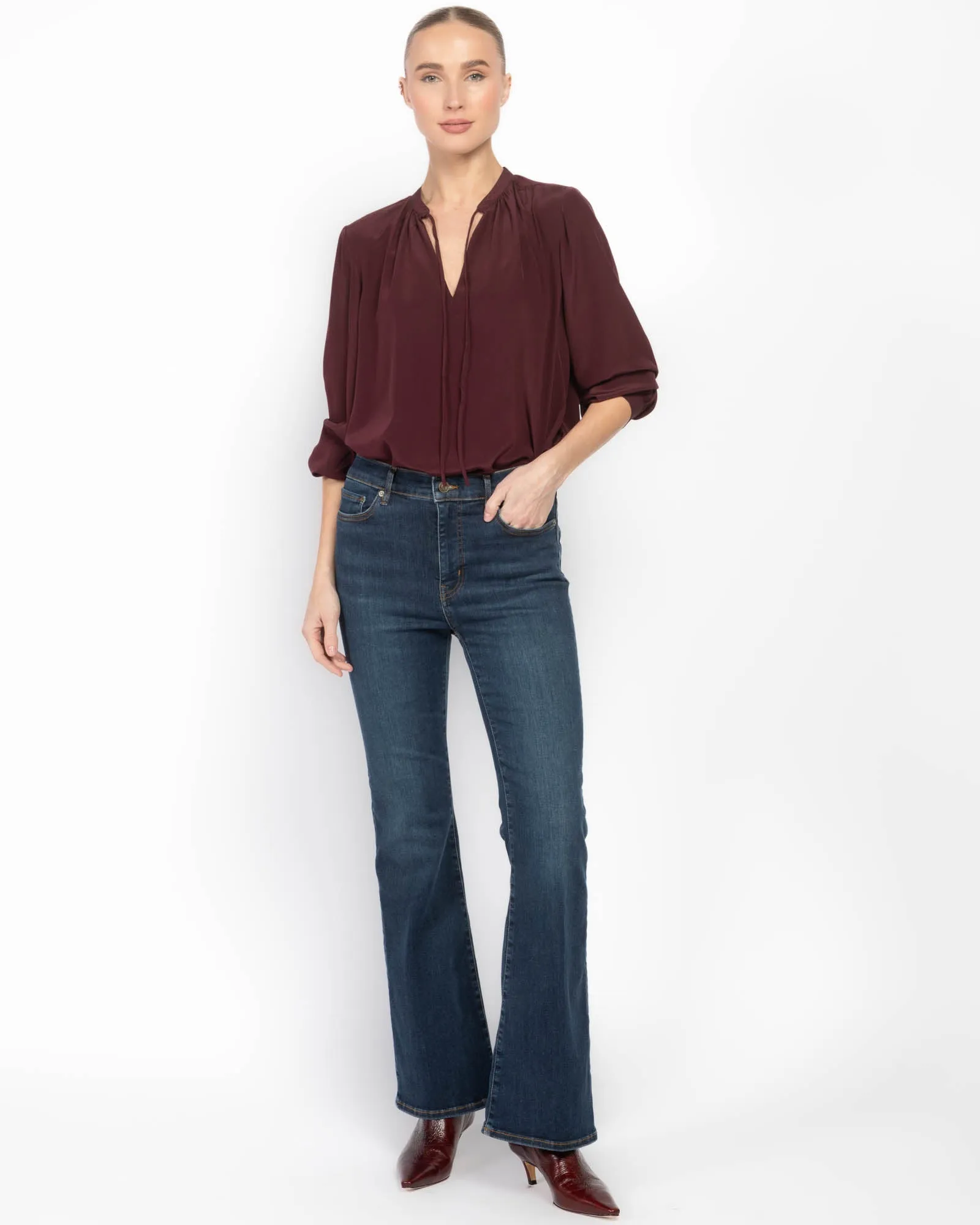 Shirred Tie Front Top sold by TNT Fashion product image thumbnail 2