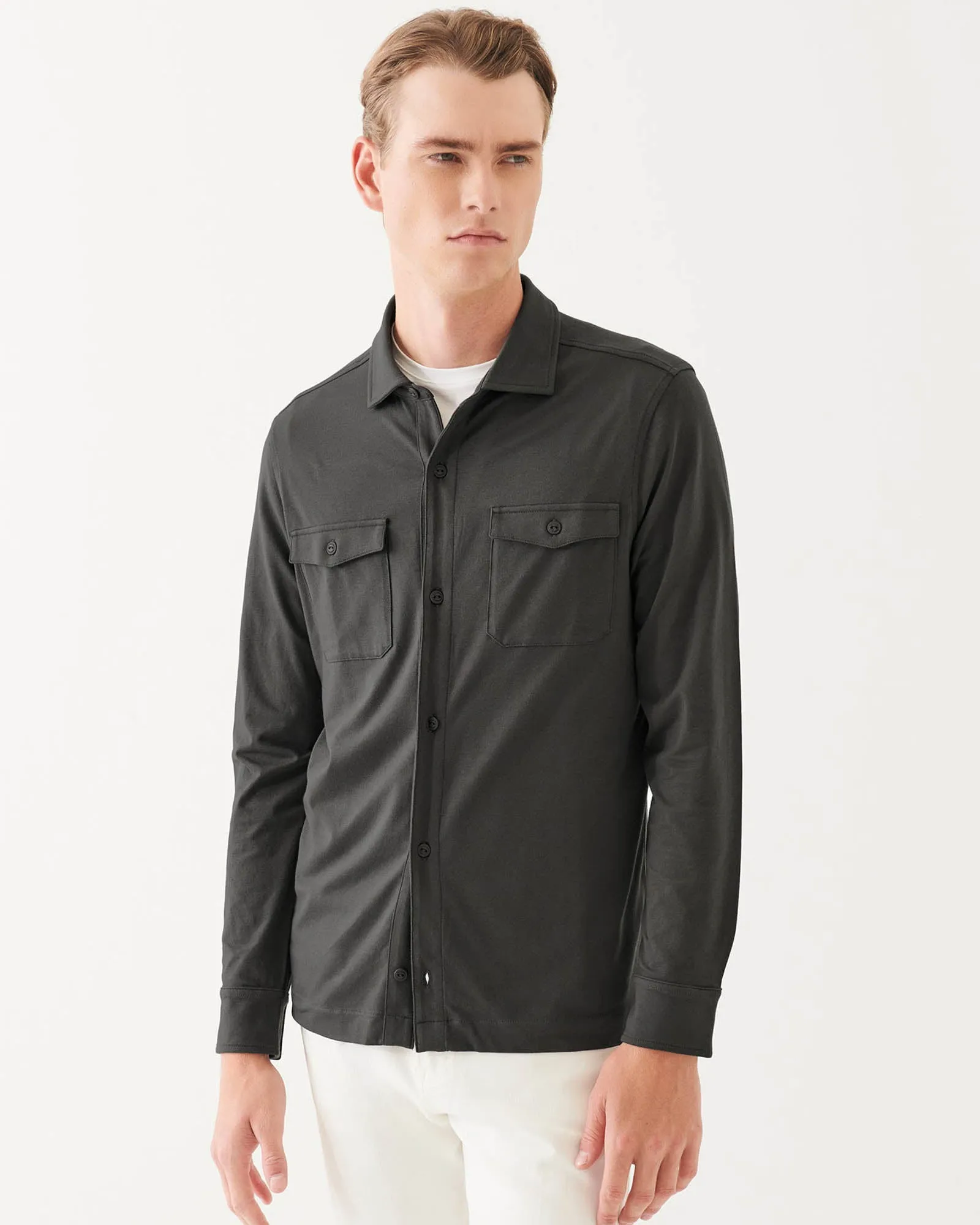 Long Sleeve Flap Pocket Overshirt sold by TNT Fashion product image thumbnail 2
