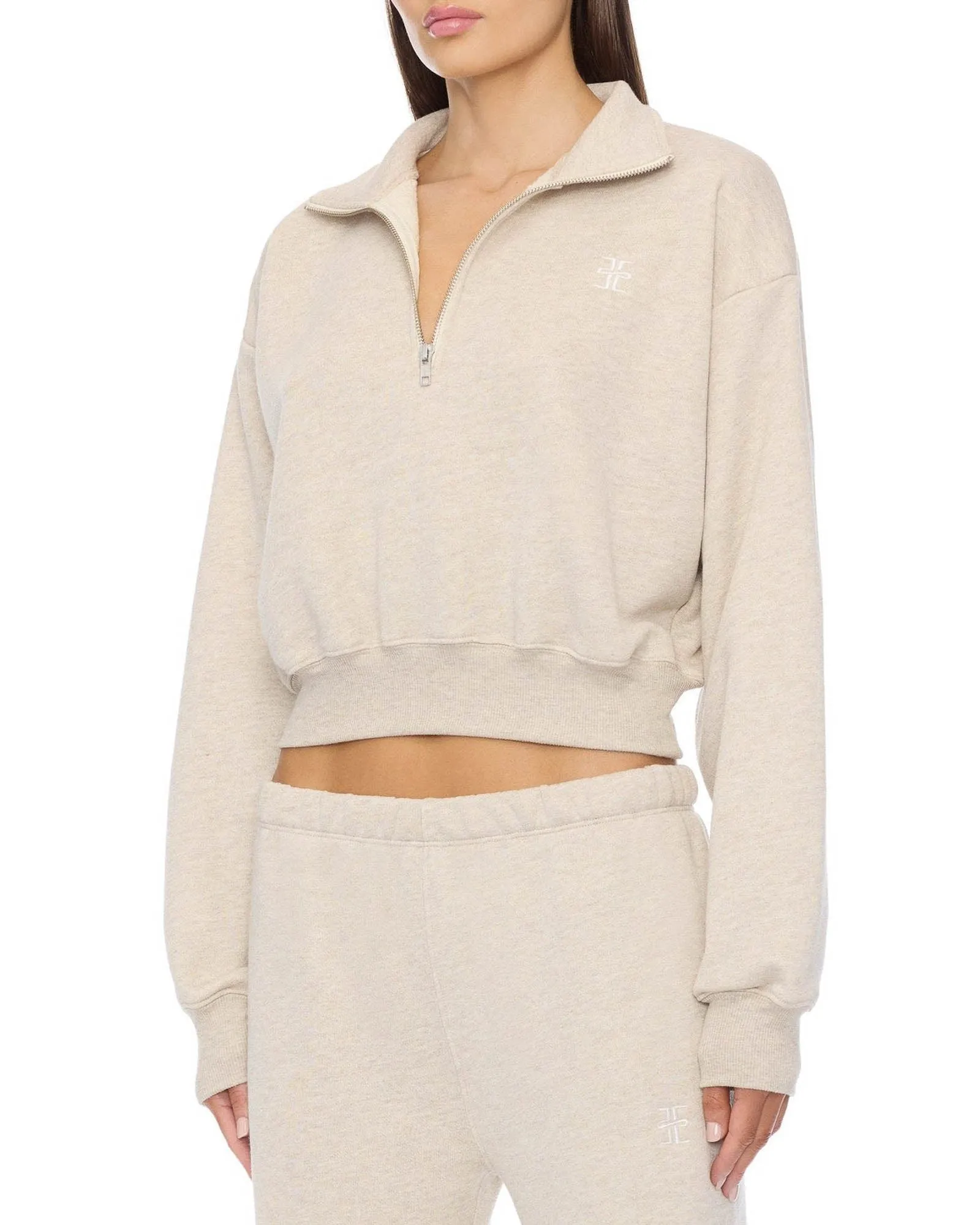Crop Half-Zip Sweatshirt sold by TNT Fashion product image thumbnail 3
