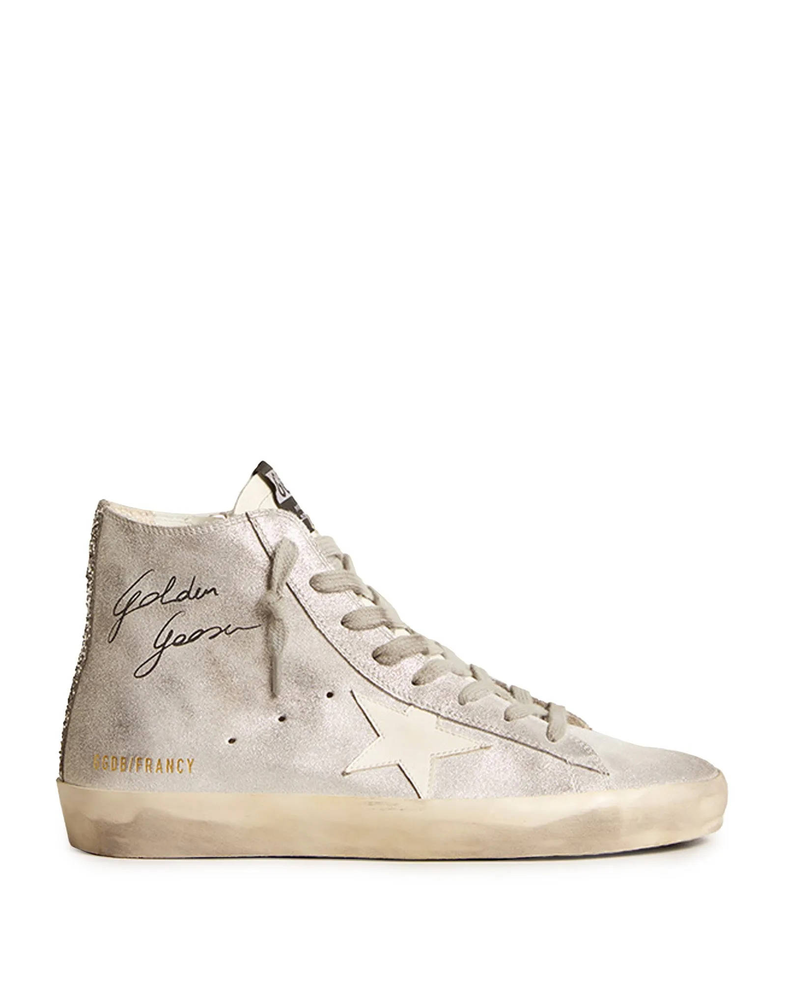 Francy Laminated Suede Sneakers sold by TNT Fashion