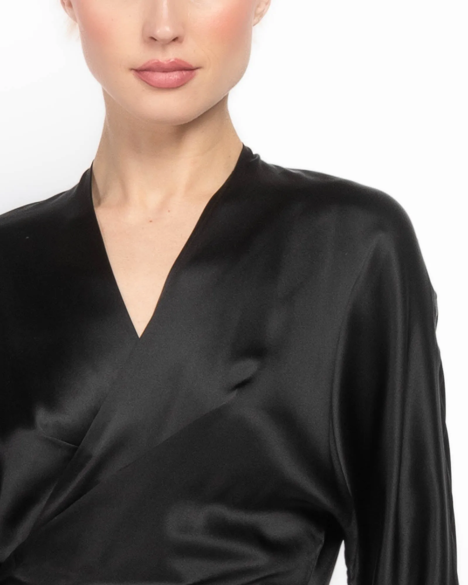 Long Sleeve Wrap Blouse sold by TNT Fashion product image thumbnail 5