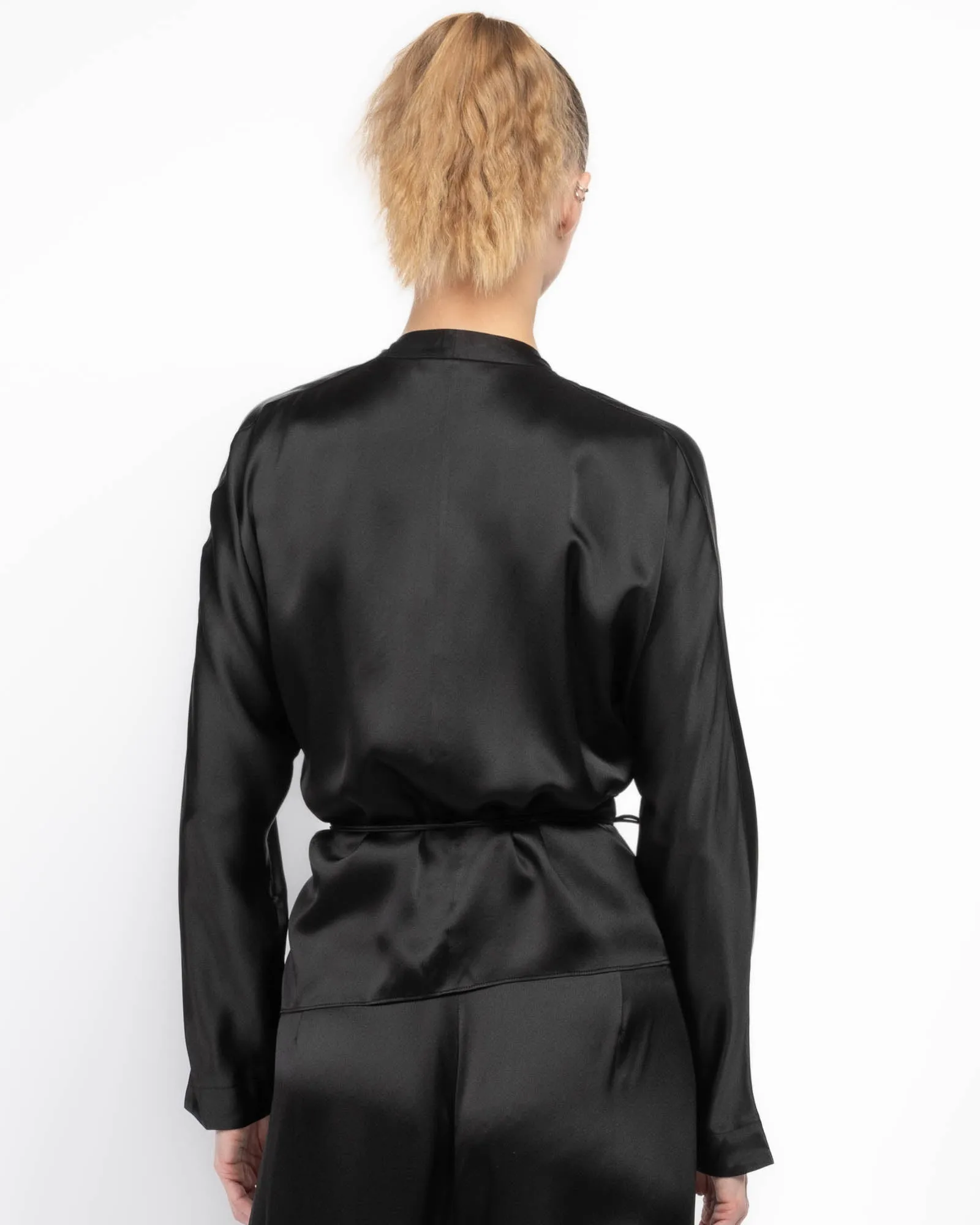 Long Sleeve Wrap Blouse sold by TNT Fashion product image thumbnail 3