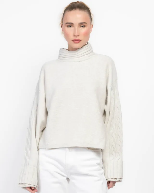 Double Cuff Crop Sweater sold by TNT Fashion