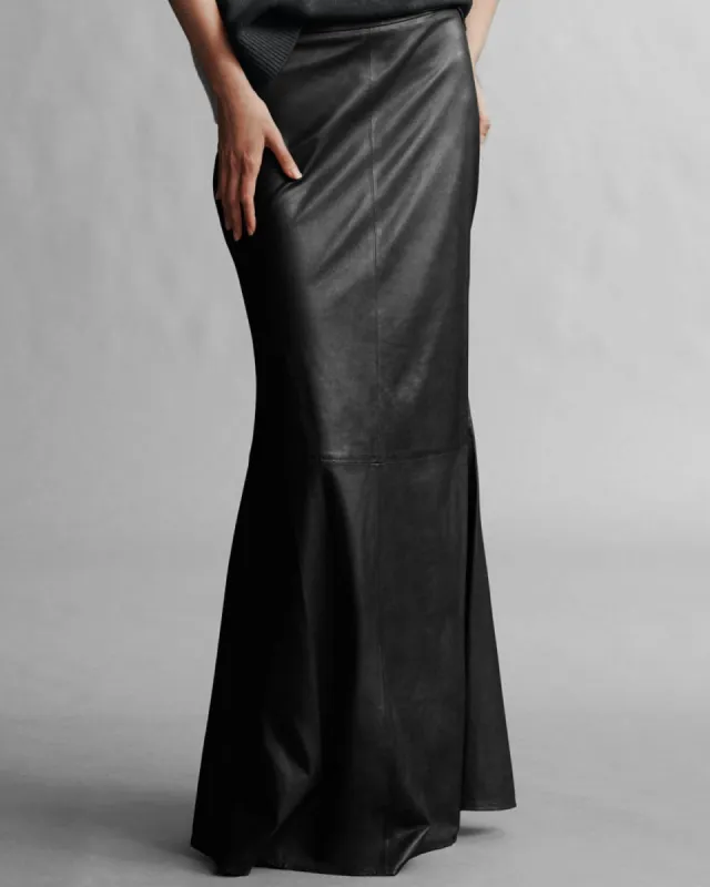 At Last Leather Skirt sold by TNT Fashion