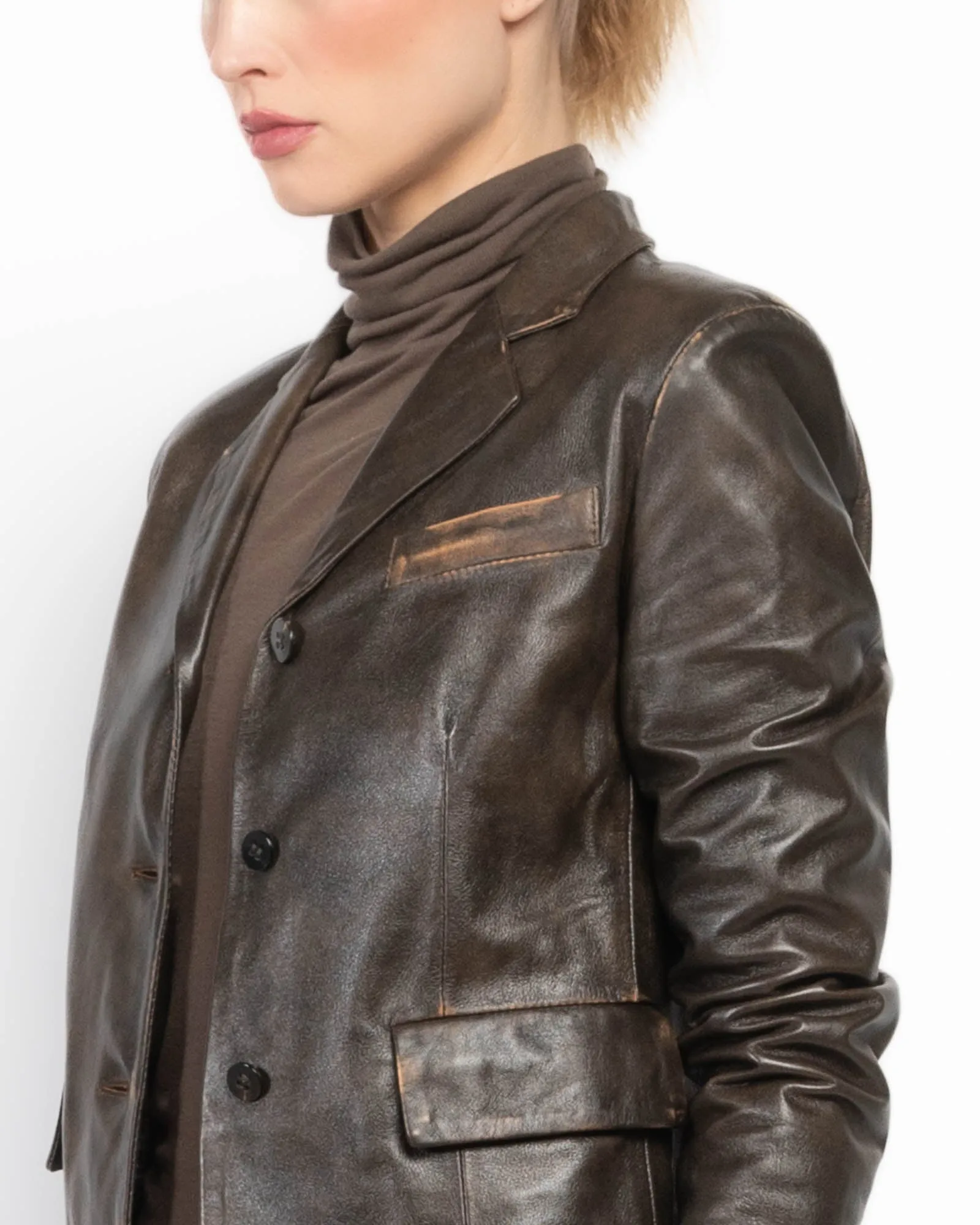 Leather Blazer sold by TNT Fashion product image thumbnail 5