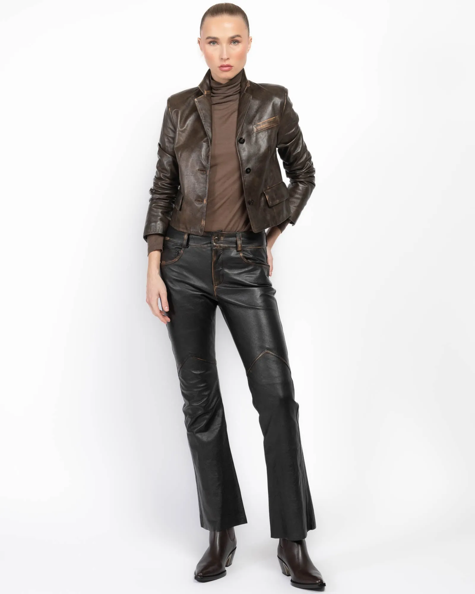 Leather Blazer sold by TNT Fashion product image thumbnail 2
