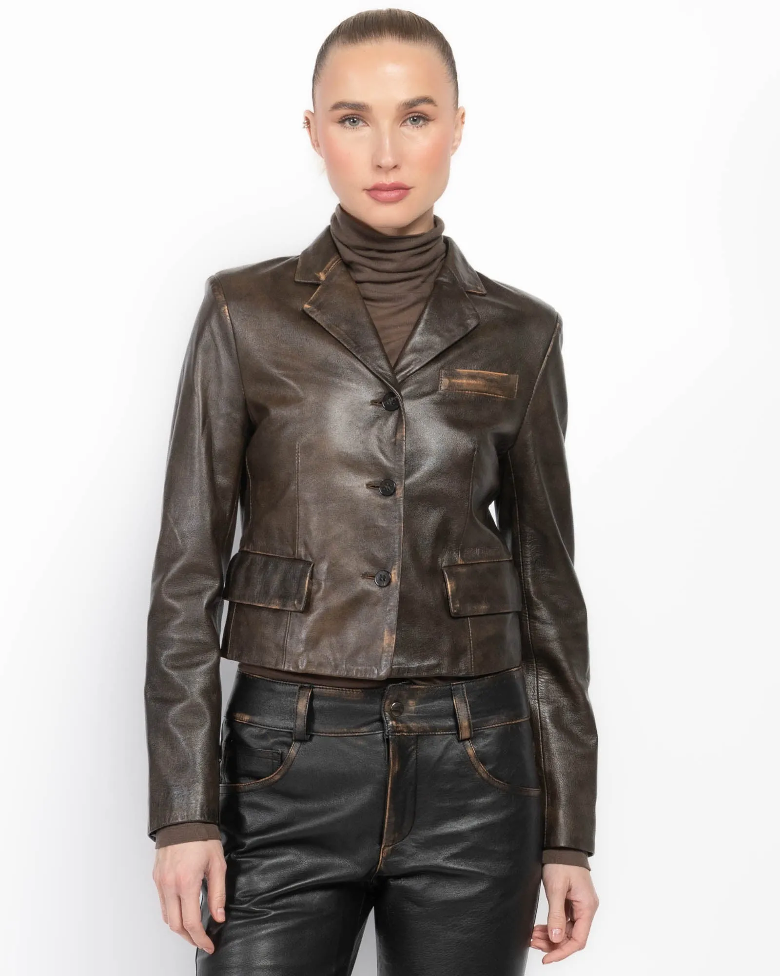 Leather Blazer sold by TNT Fashion