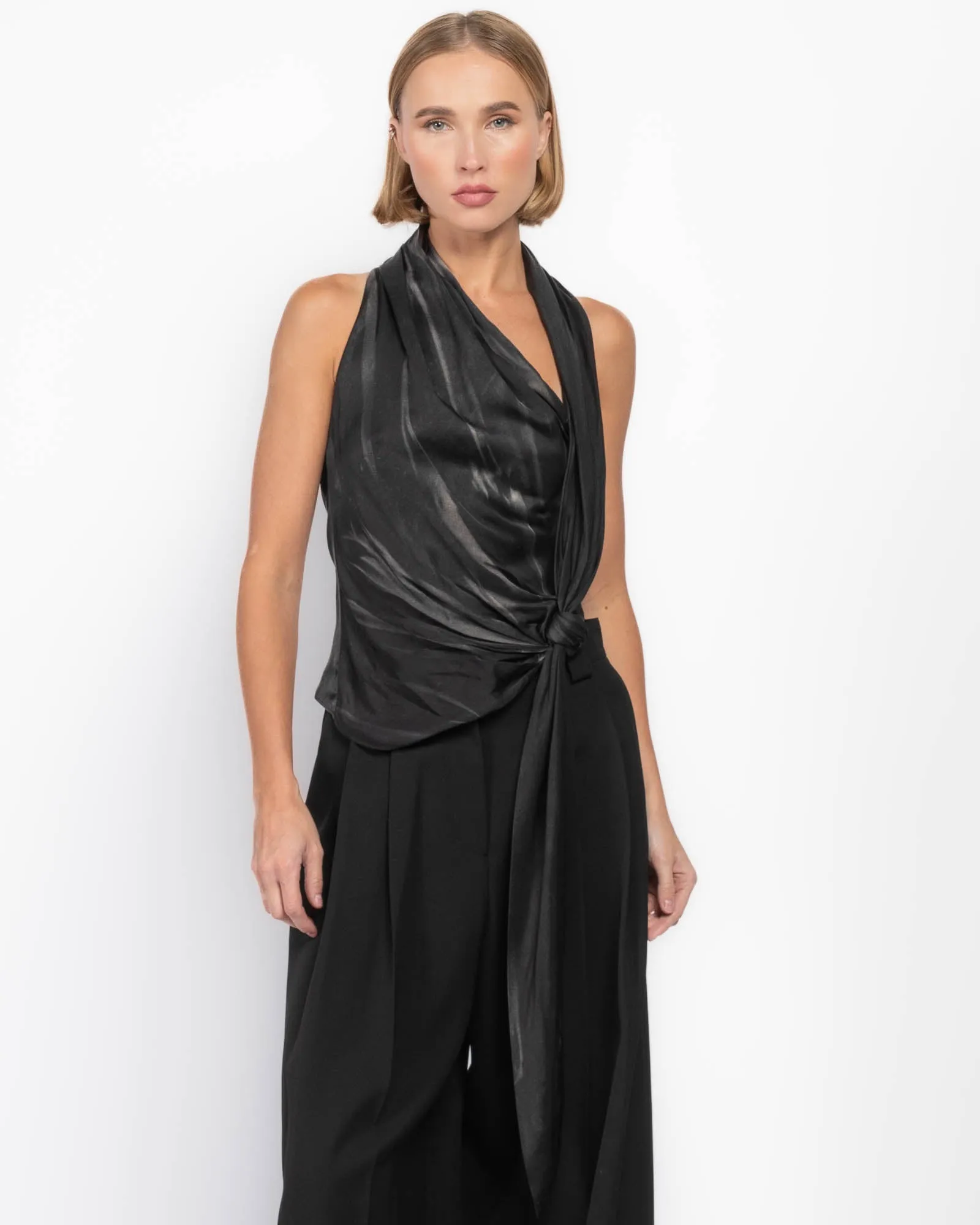 Asymmetrical Wrap Top sold by TNT Fashion