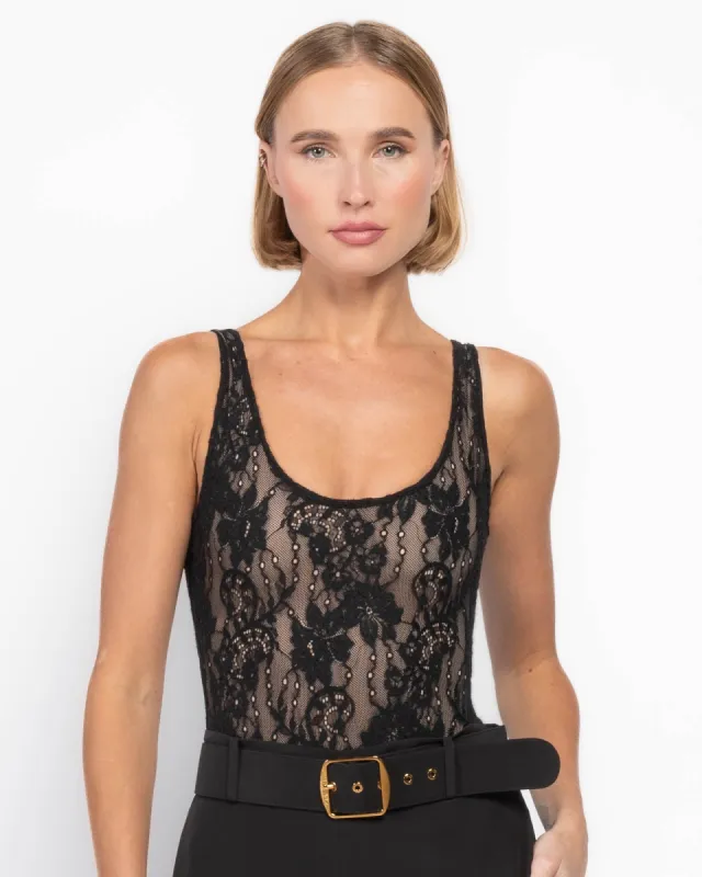 Lace Scoop Bodysuit sold by TNT Fashion