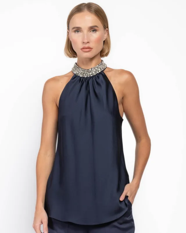 Navi Sleeveless Top sold by TNT Fashion