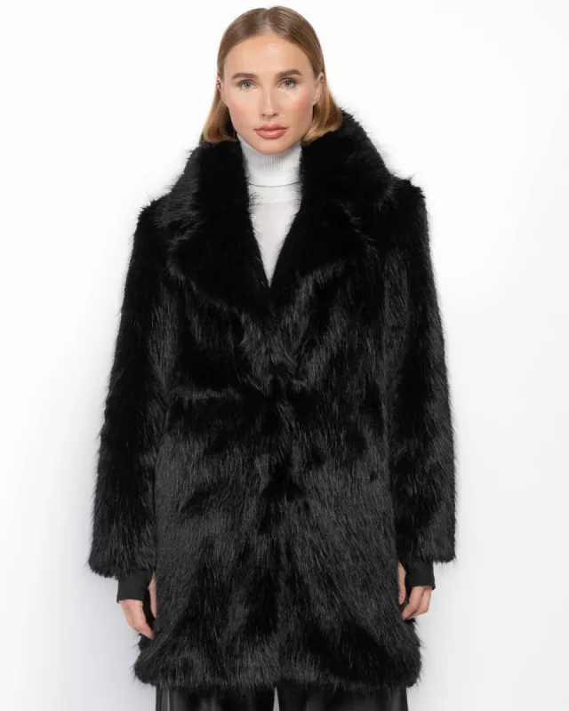 Faux Fur Mid Coat sold by TNT Fashion