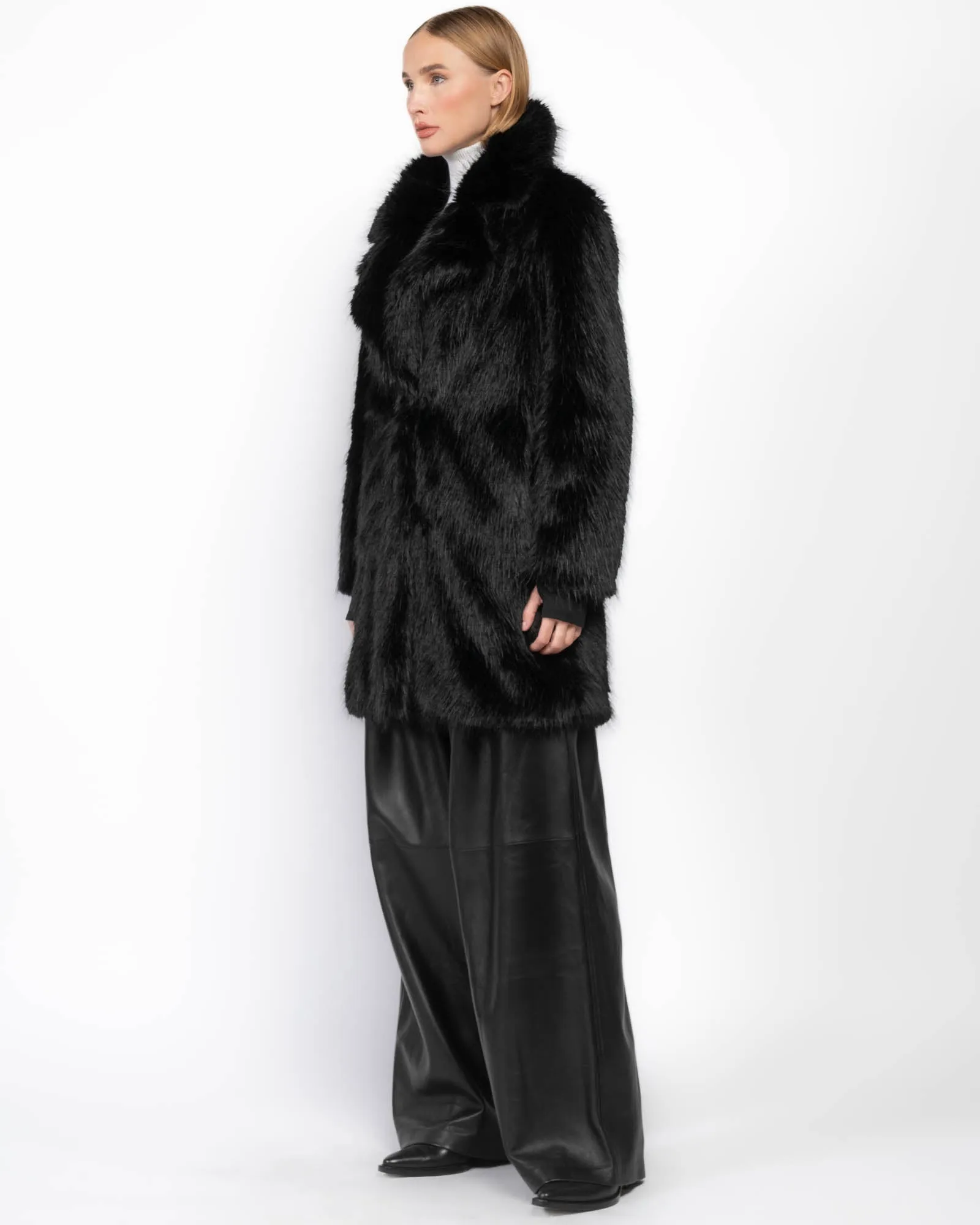 Faux Fur Mid Coat sold by TNT Fashion product image thumbnail 4