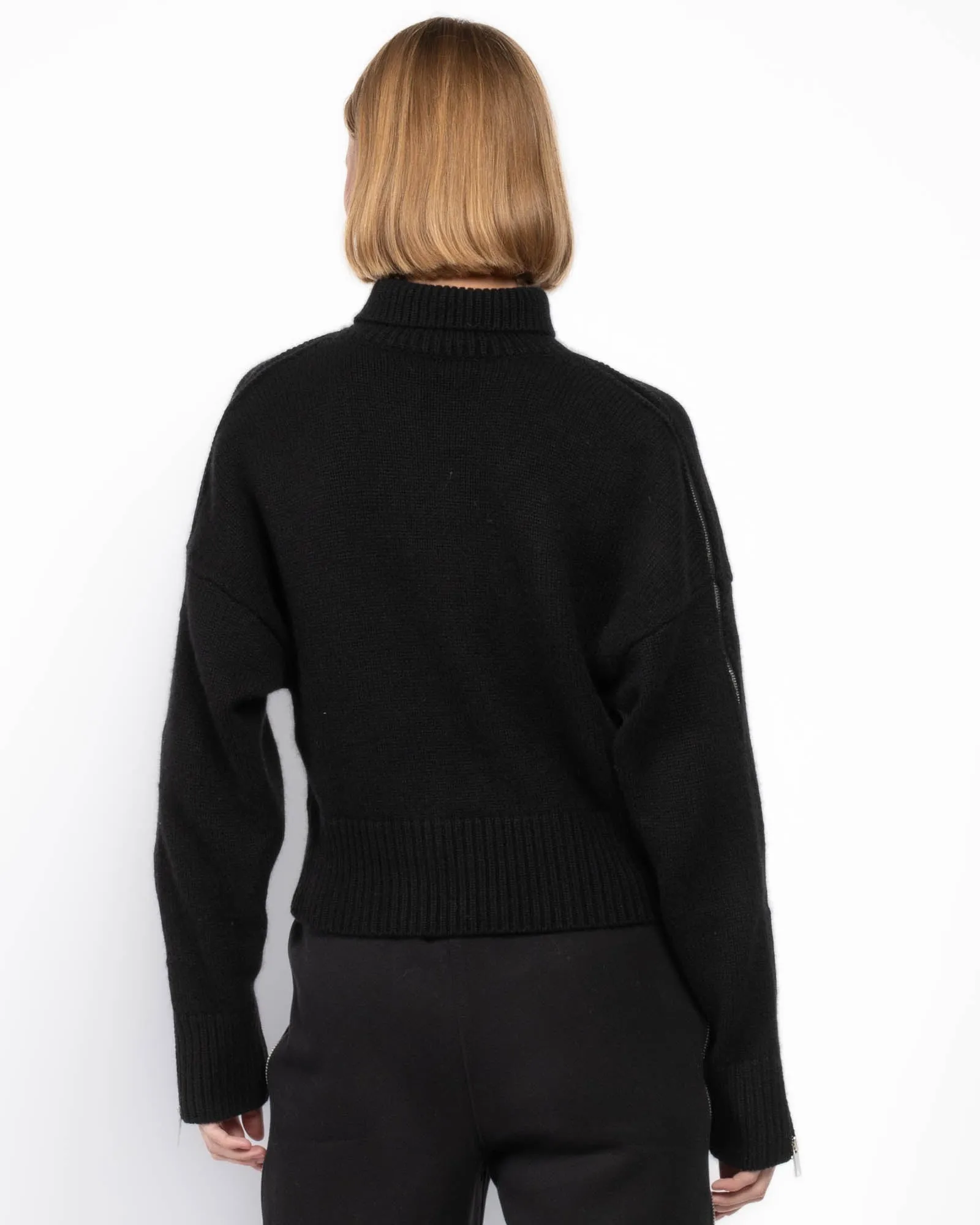 Boxy Sweater With Zipper sold by TNT Fashion product image thumbnail 3