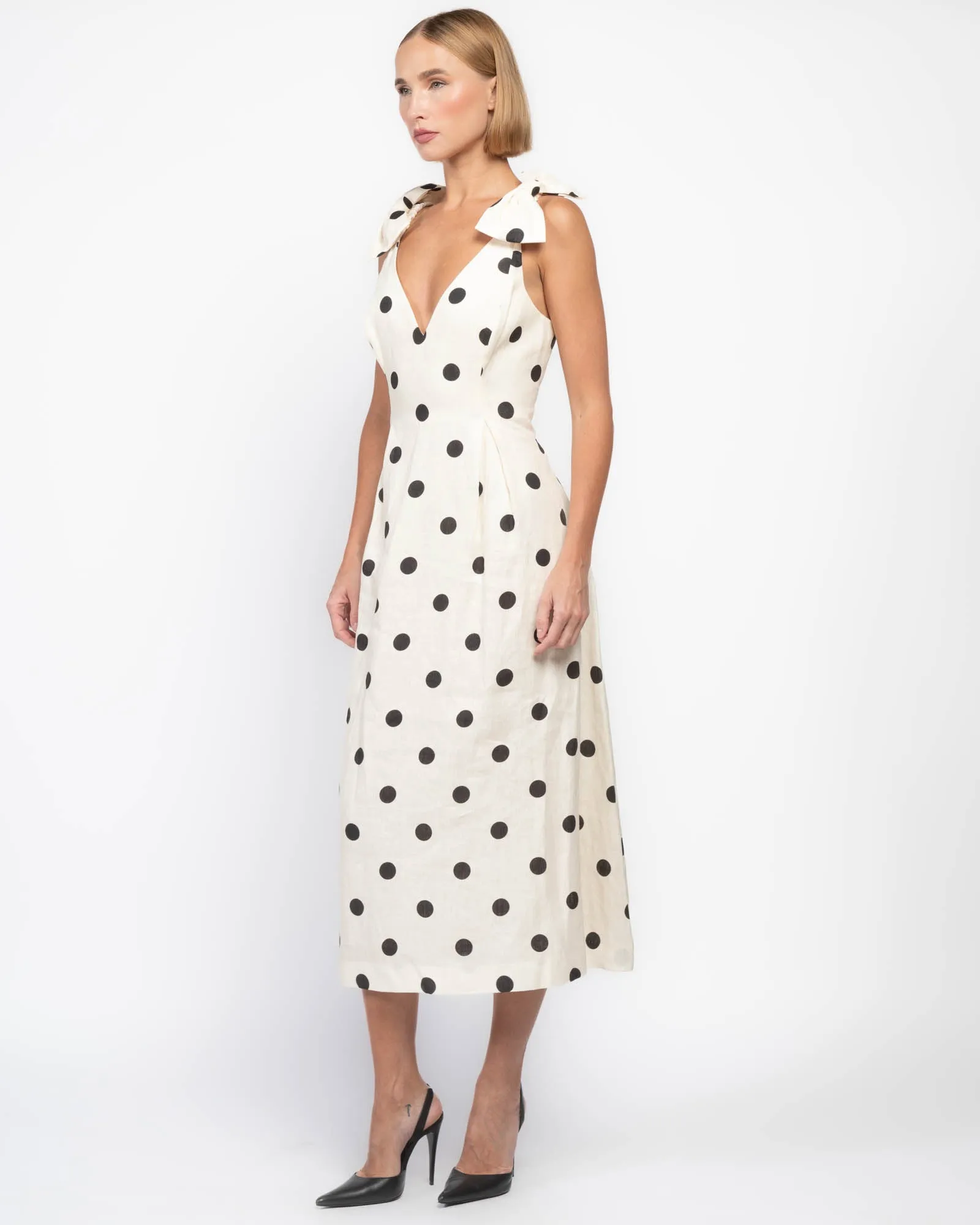 V-Neck Midi Dress sold by TNT Fashion product image thumbnail 4