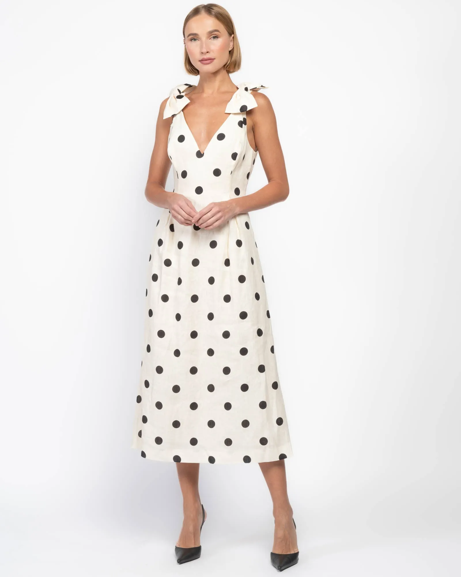 V-Neck Midi Dress sold by TNT Fashion product image thumbnail 3