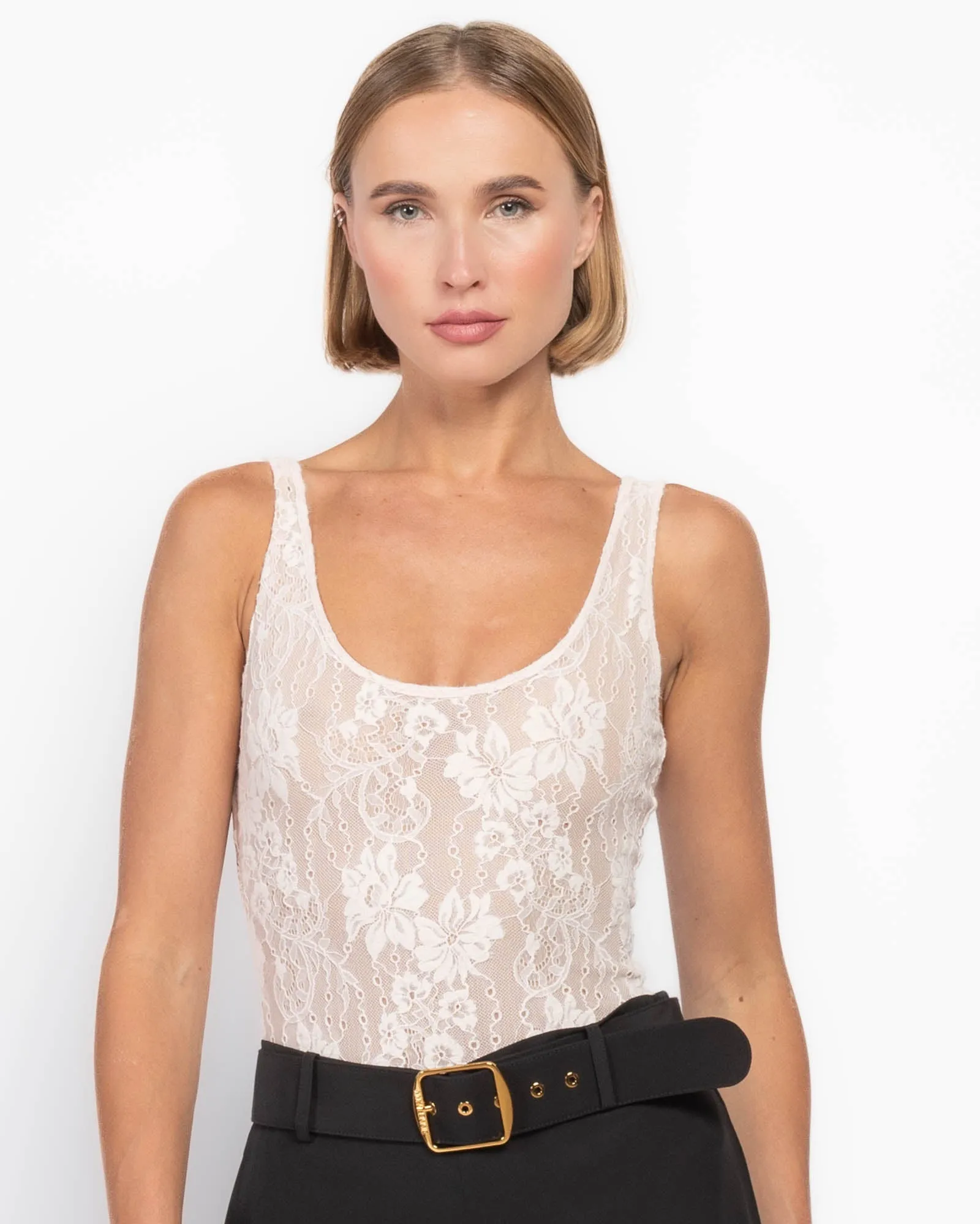 Lace Scoop Bodysuit sold by TNT Fashion