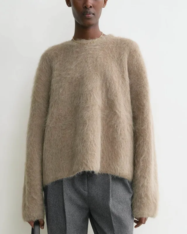 Boxy Alpaca Knit Sweater sold by TNT Fashion