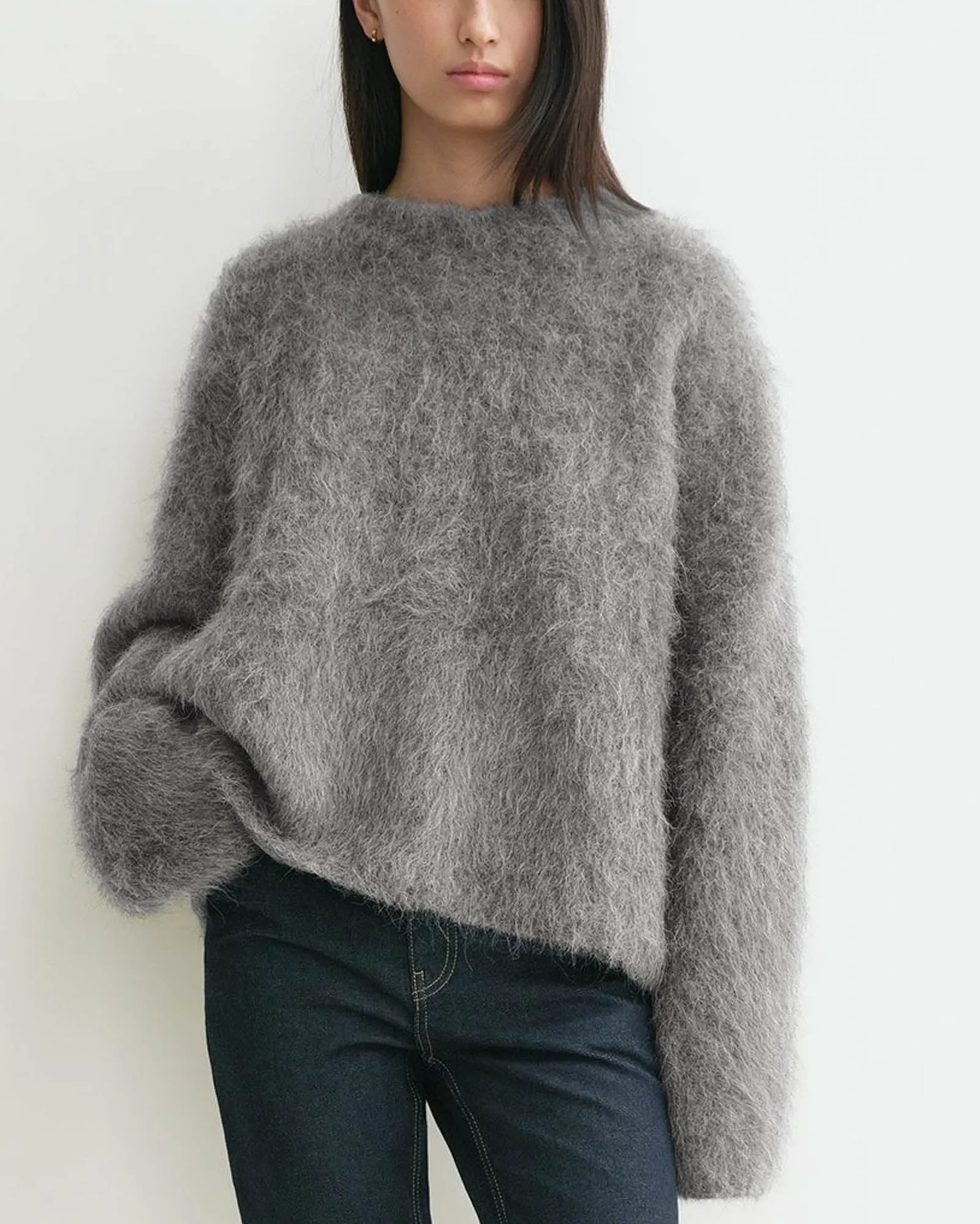 Boxy Alpaca Knit Sweater sold by TNT Fashion