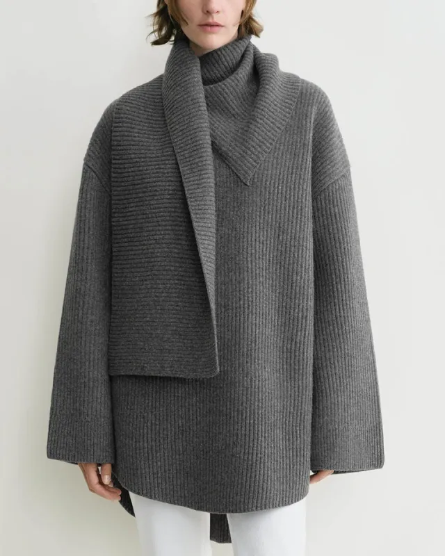 Long Knit Scarf Sweater sold by TNT Fashion