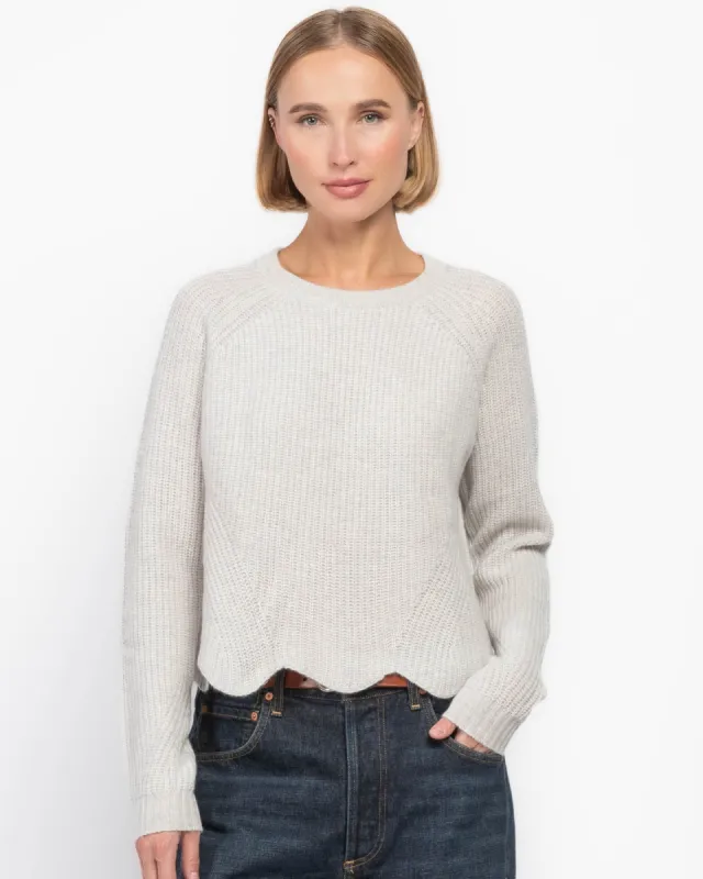 Scalloped Shaker Sweater sold by TNT Fashion