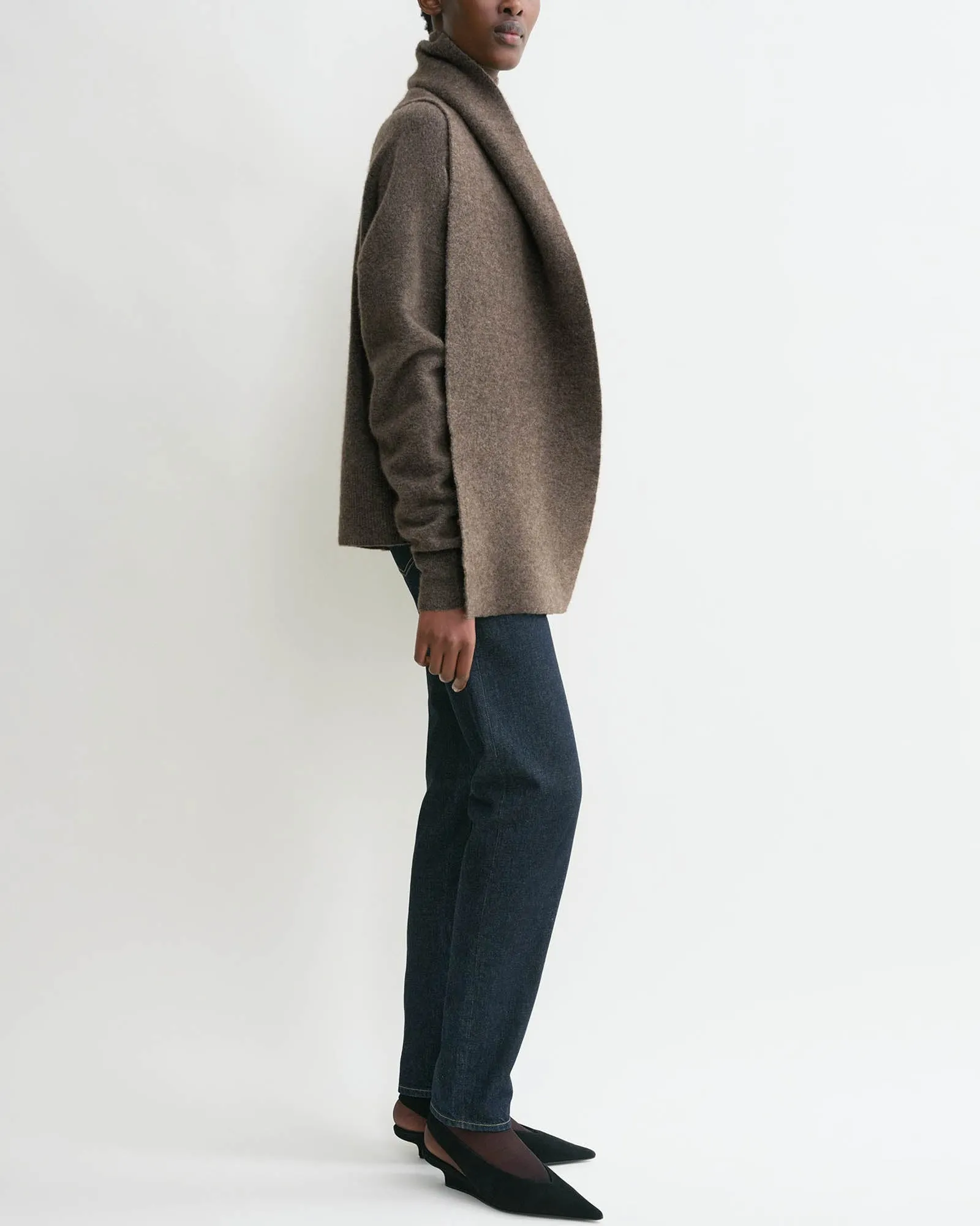 Draped Knit Scarf sold by TNT Fashion product image thumbnail 4