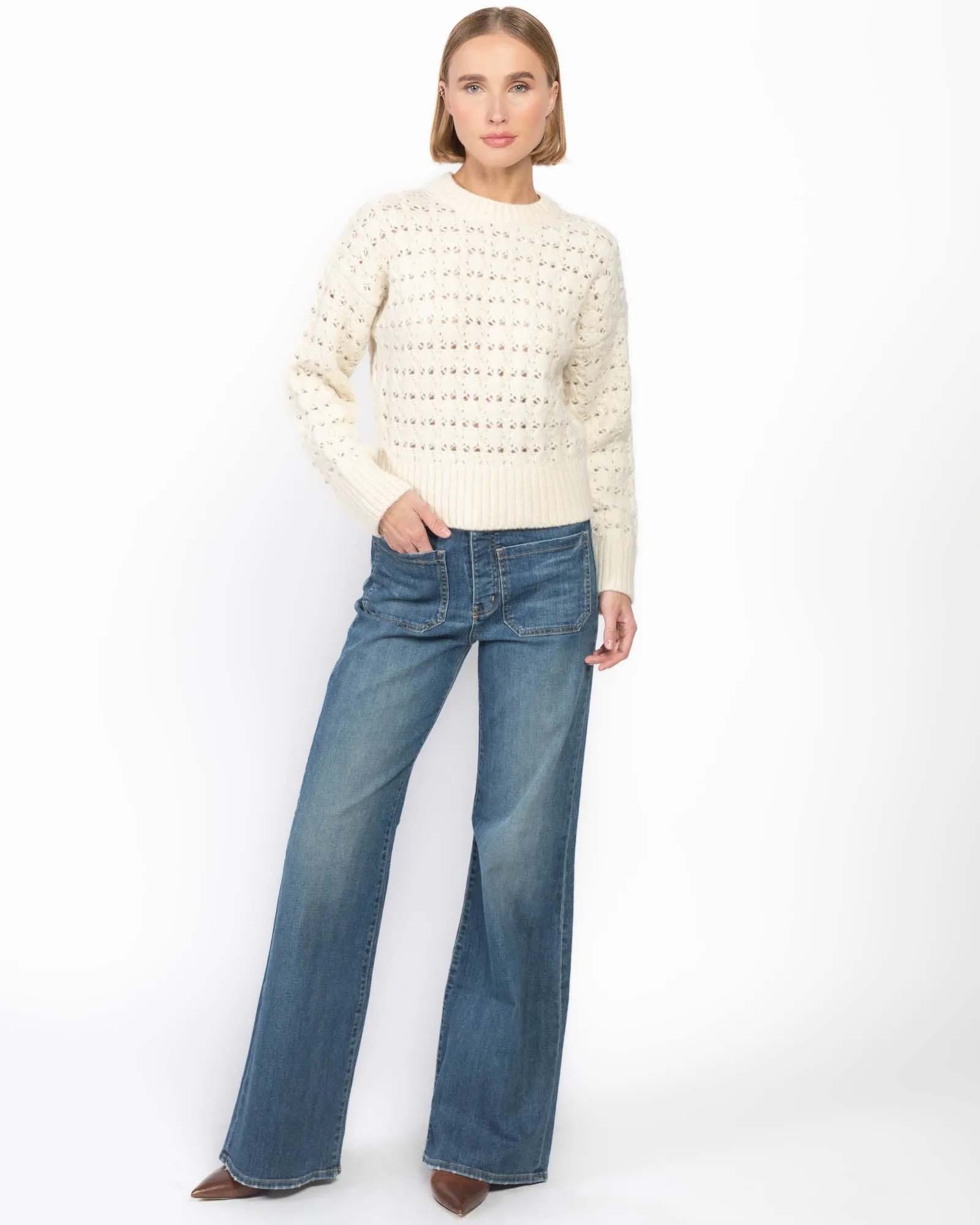 Open Stitch Crewneck sold by TNT Fashion product image thumbnail 2