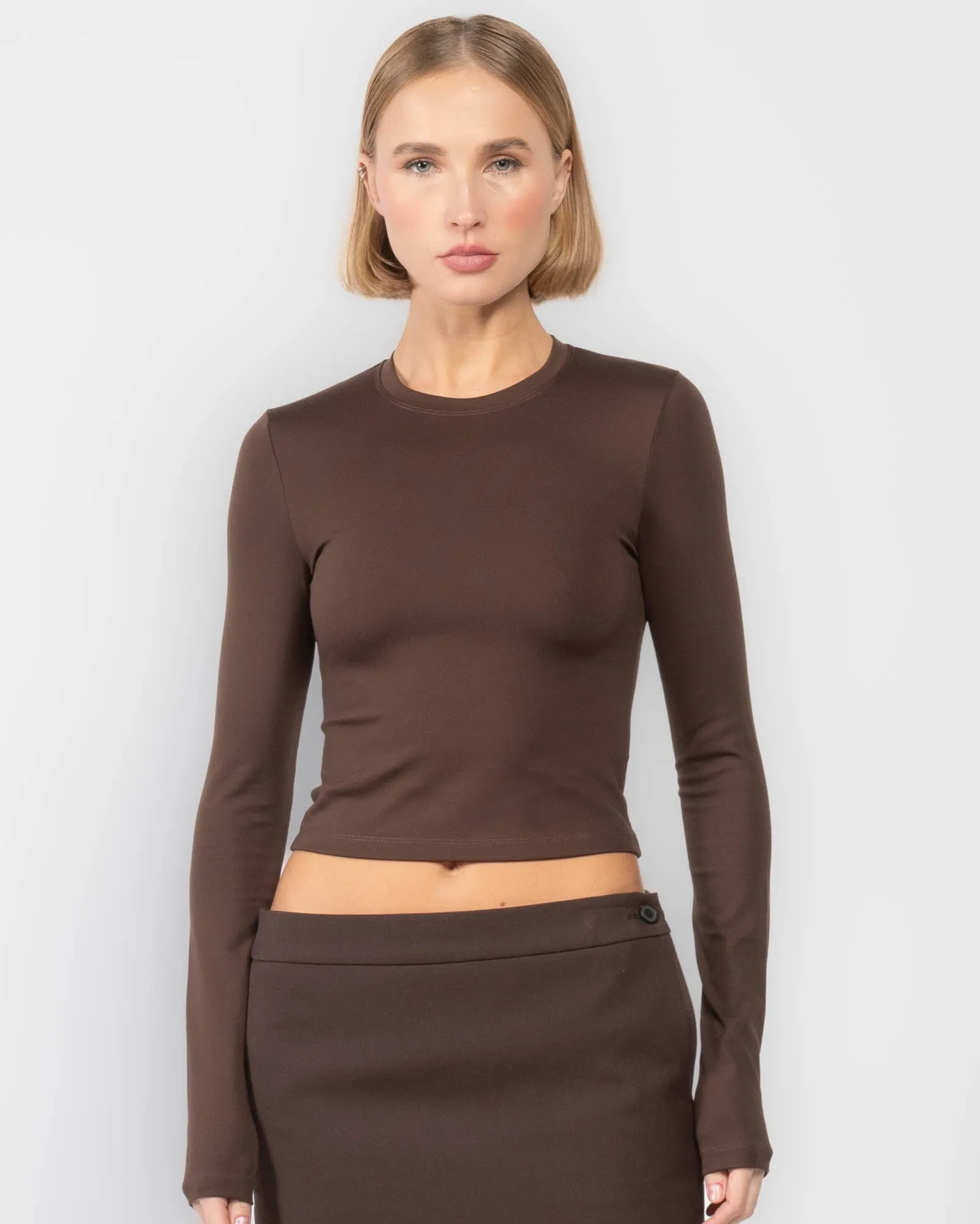 Opaque Long Sleeve Tee sold by TNT Fashion