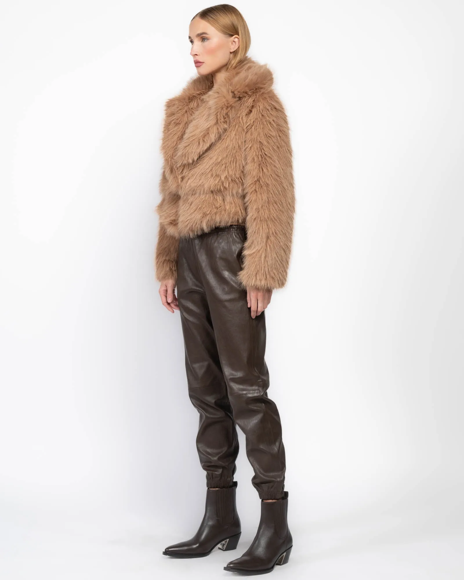 Faux Fur Bomber Jacket sold by TNT Fashion product image thumbnail 3