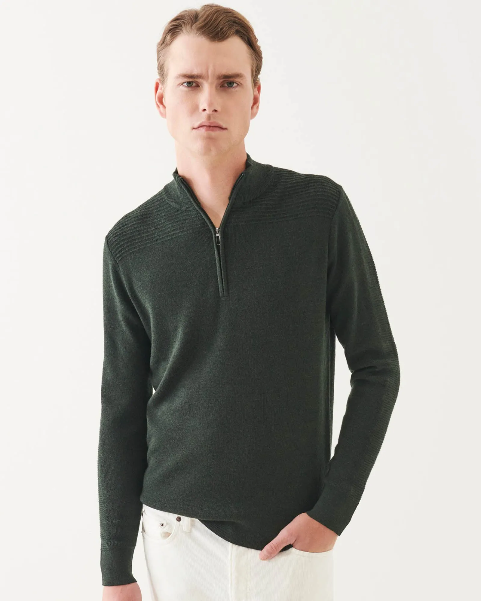 Merino 1/4 Zip Sweater sold by TNT Fashion