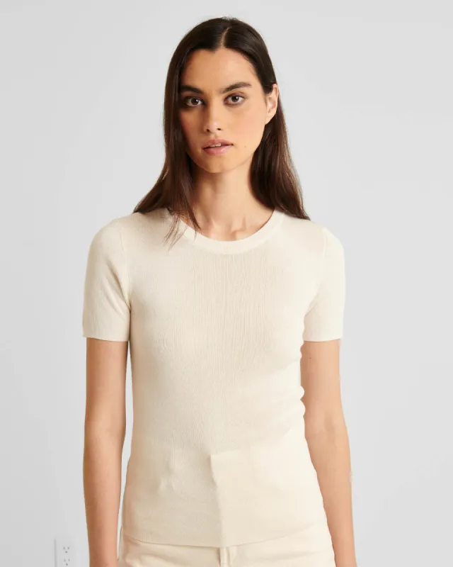 Silk Cashmere Rib Sweater sold by TNT Fashion