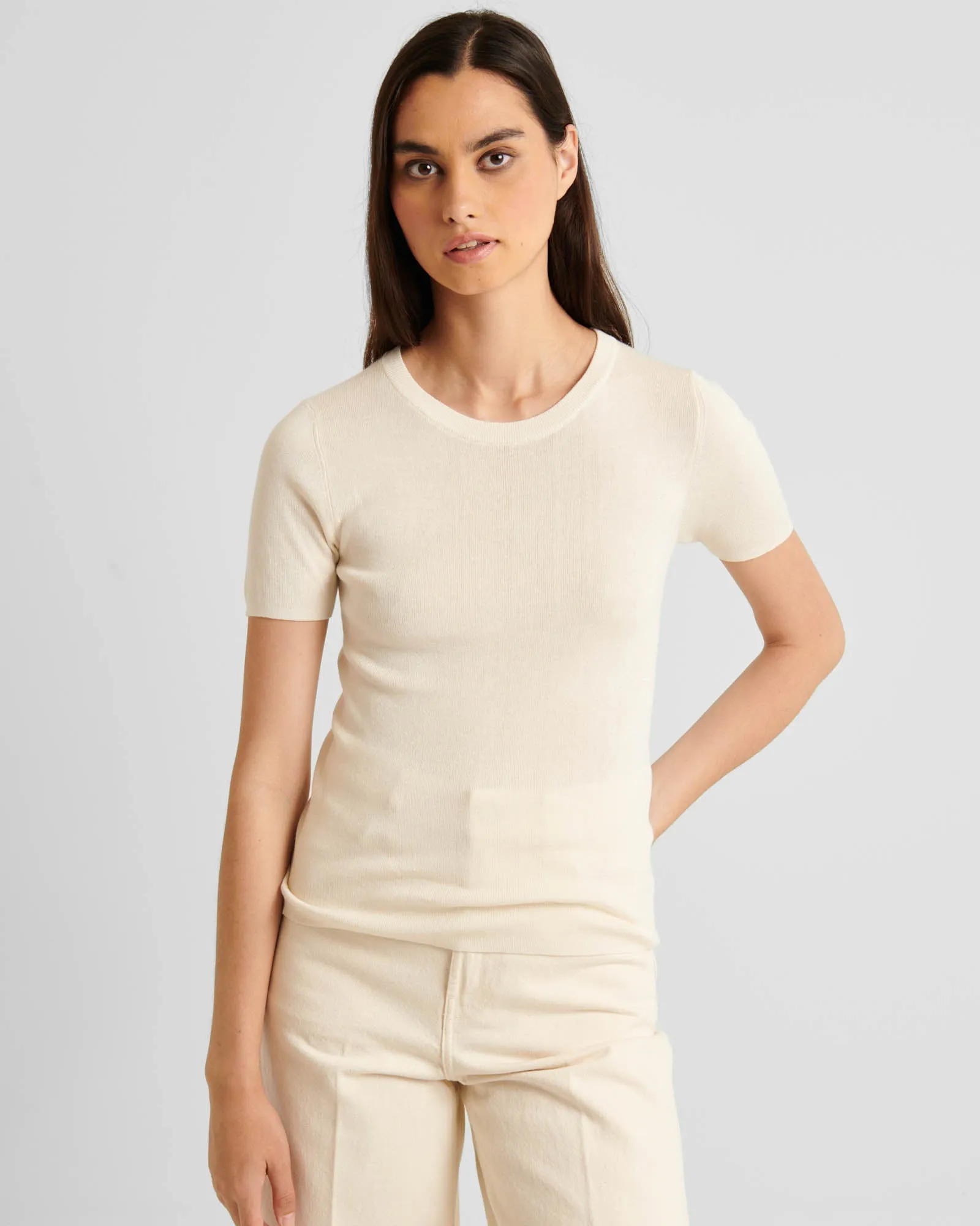 Silk Cashmere Rib Sweater sold by TNT Fashion product image thumbnail 2