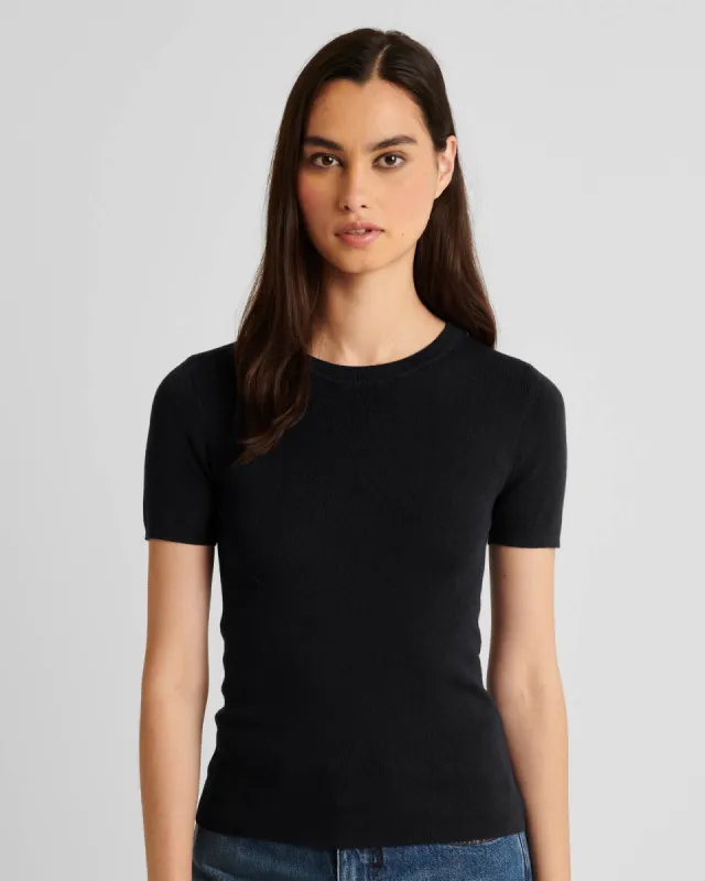 Silk Cashmere Rib Sweater sold by TNT Fashion