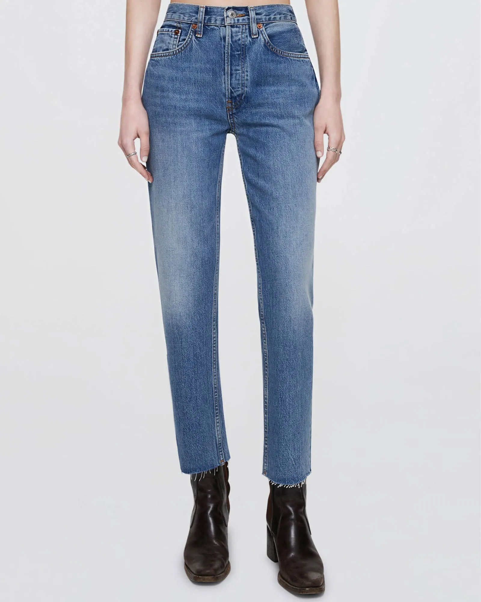 70's Stove Pipe Jeans sold by TNT Fashion