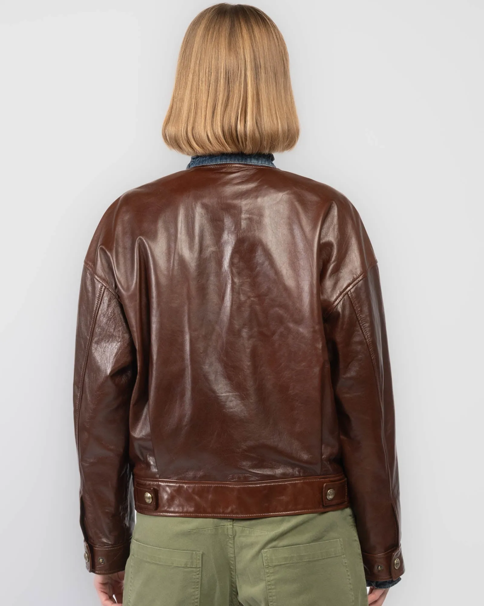 Deja Leather Bomber sold by TNT Fashion product image thumbnail 3