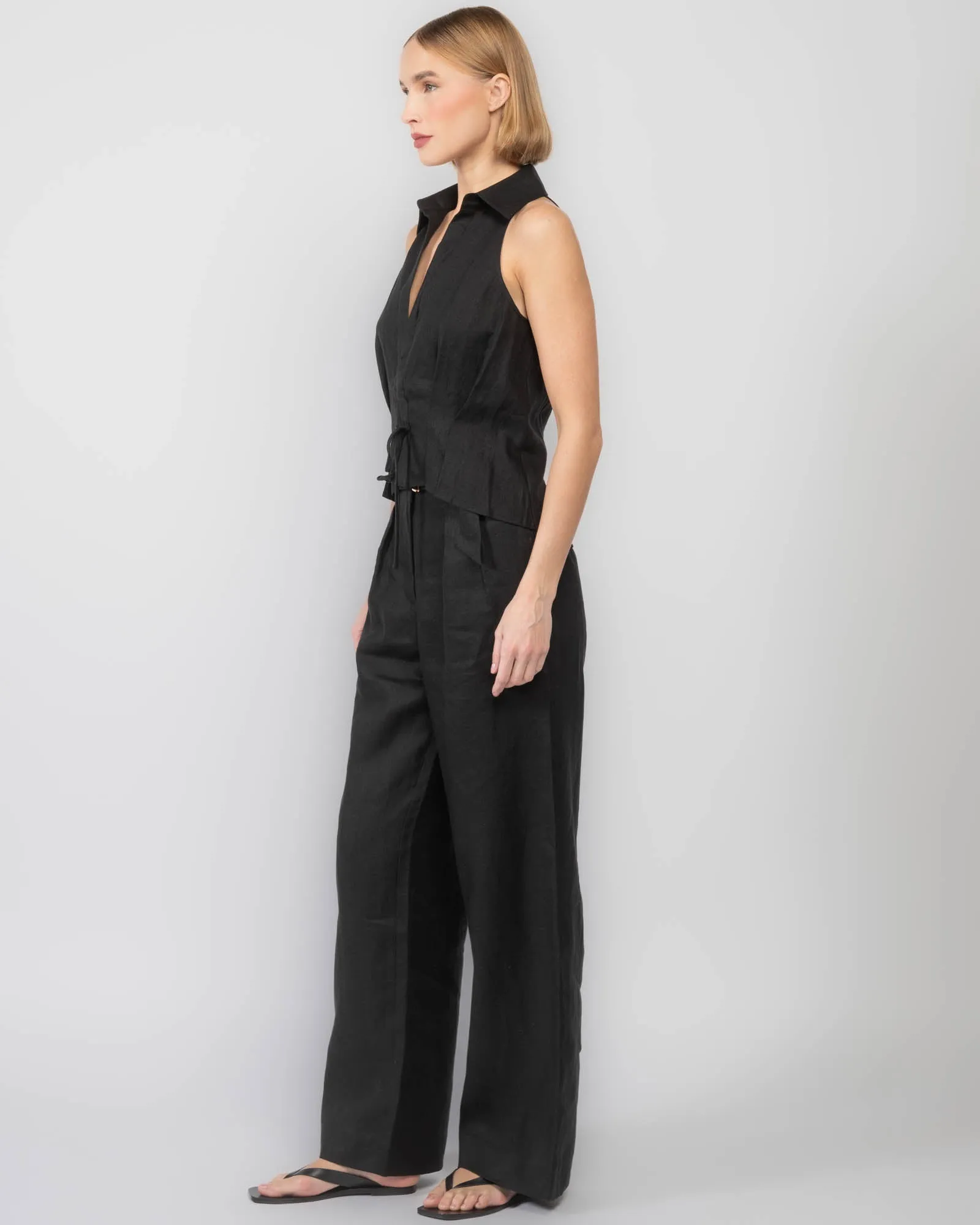 Sloan Linen Vest sold by TNT Fashion product image thumbnail 4