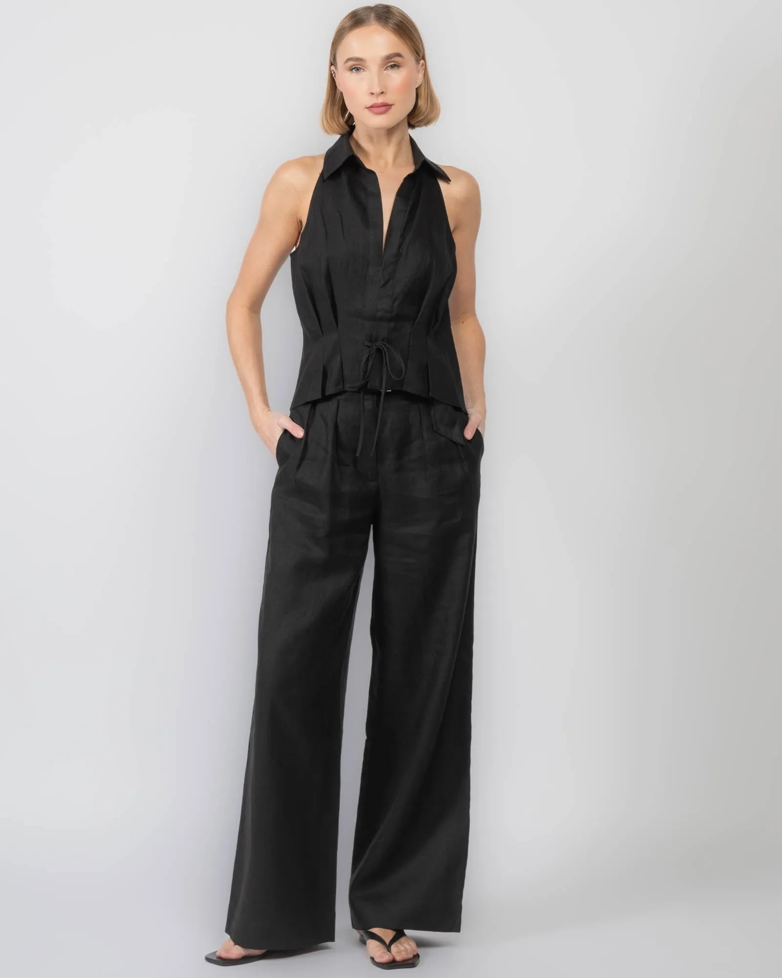 Sloan Linen Vest sold by TNT Fashion product image thumbnail 2