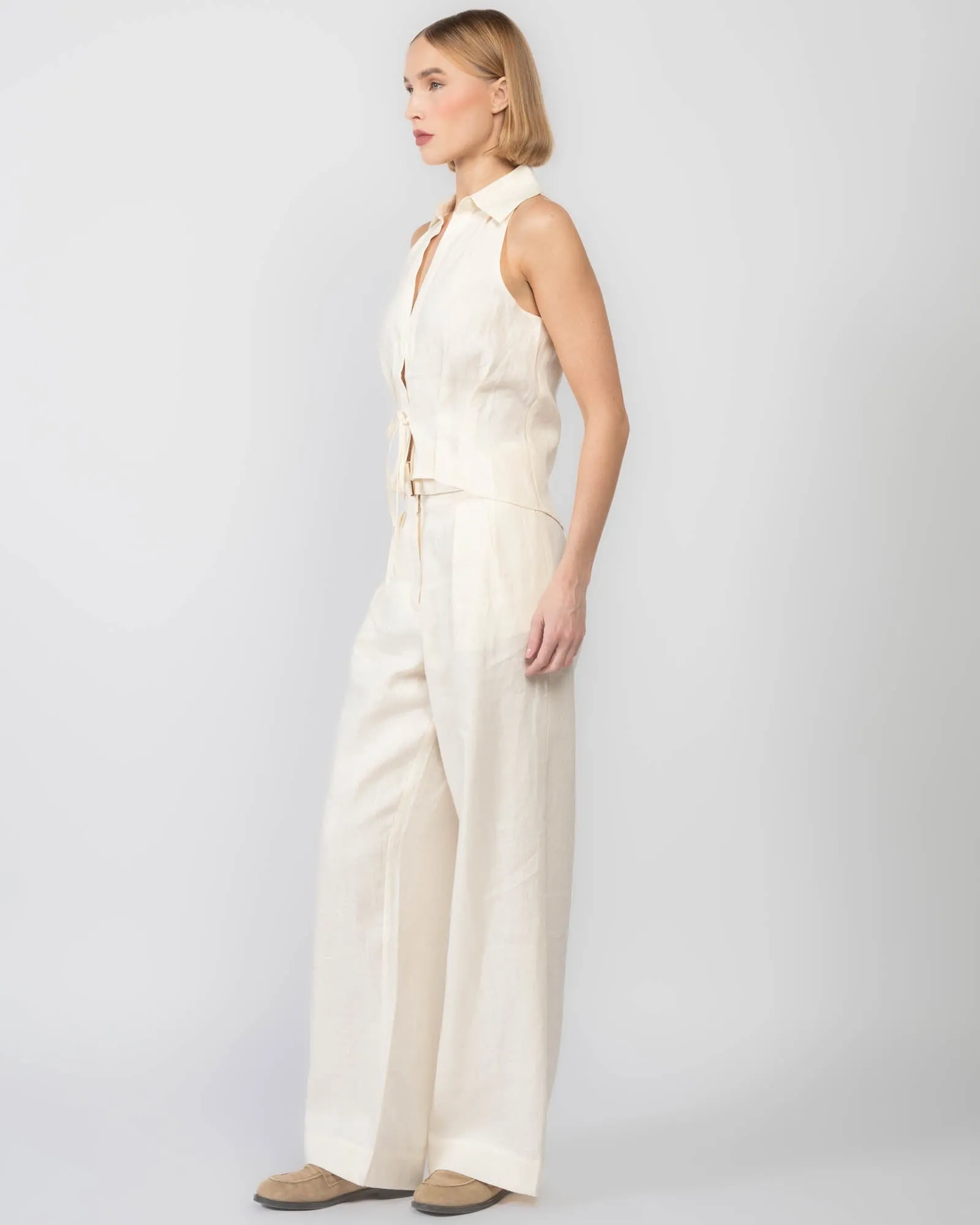 Sloan Linen Vest sold by TNT Fashion product image thumbnail 4